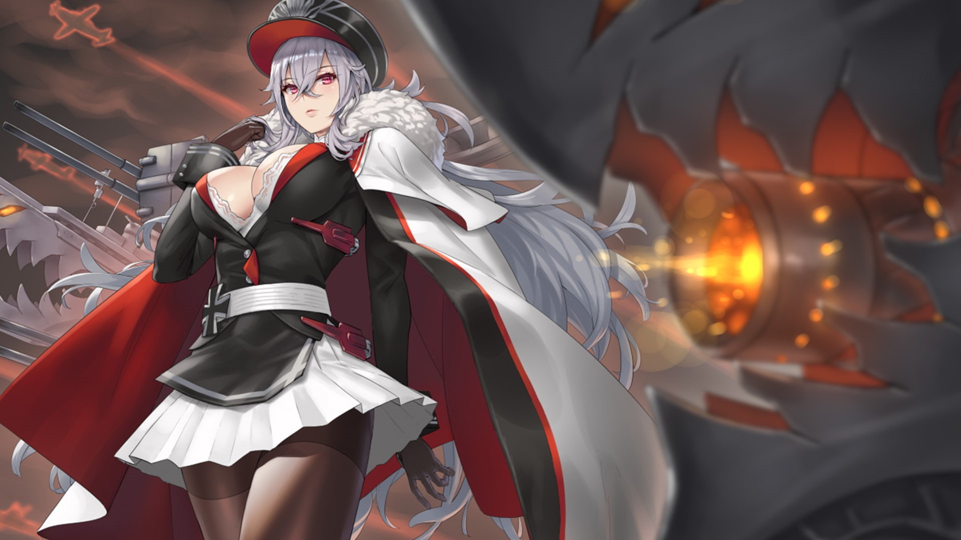 Graf Zeppelin (Azur Lane), Video Game, 1080P, Azur Lane, Anime, HD Wallpaper