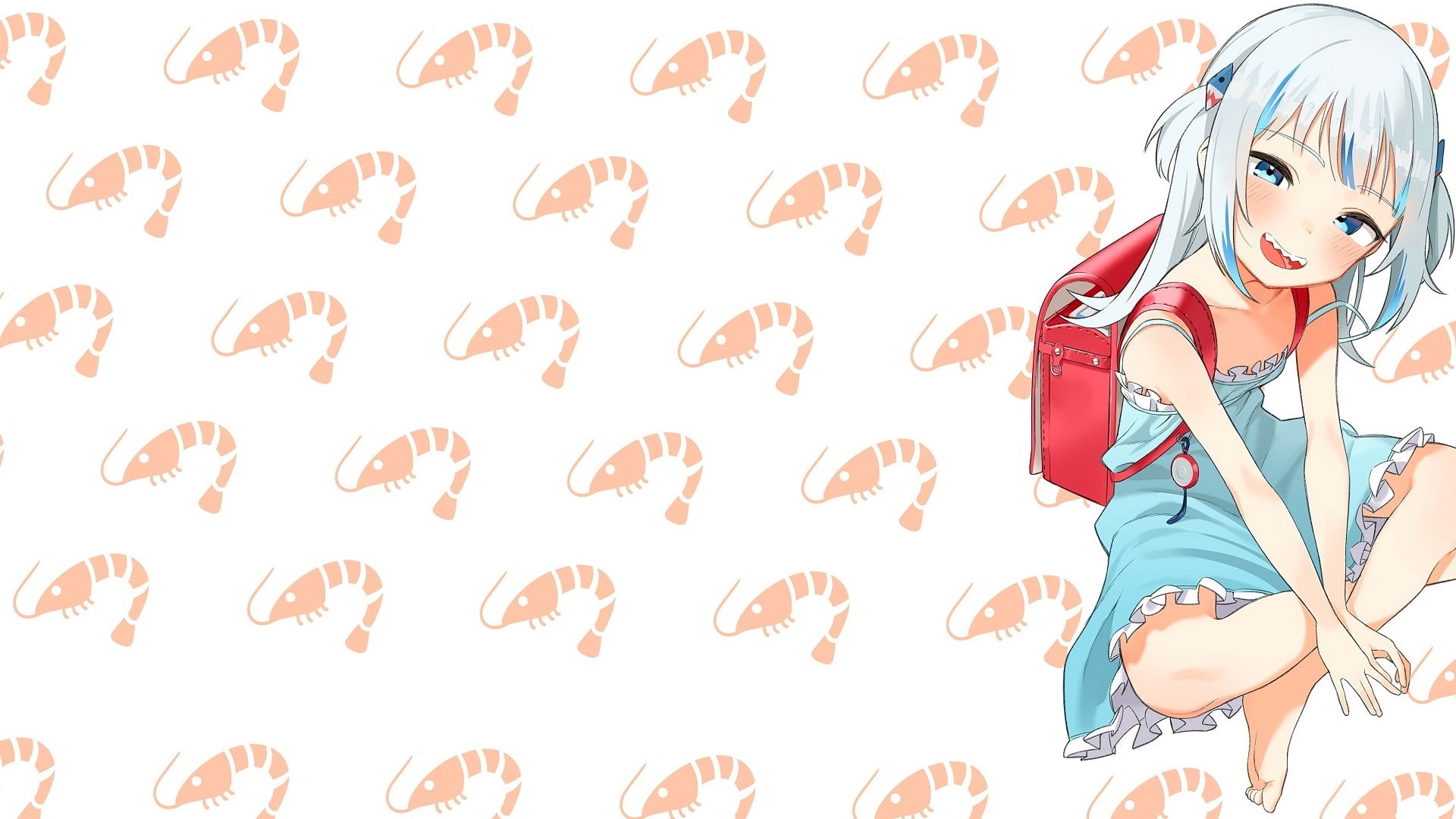 shrimp, 1080P, Gawr Gura, HD Wallpaper