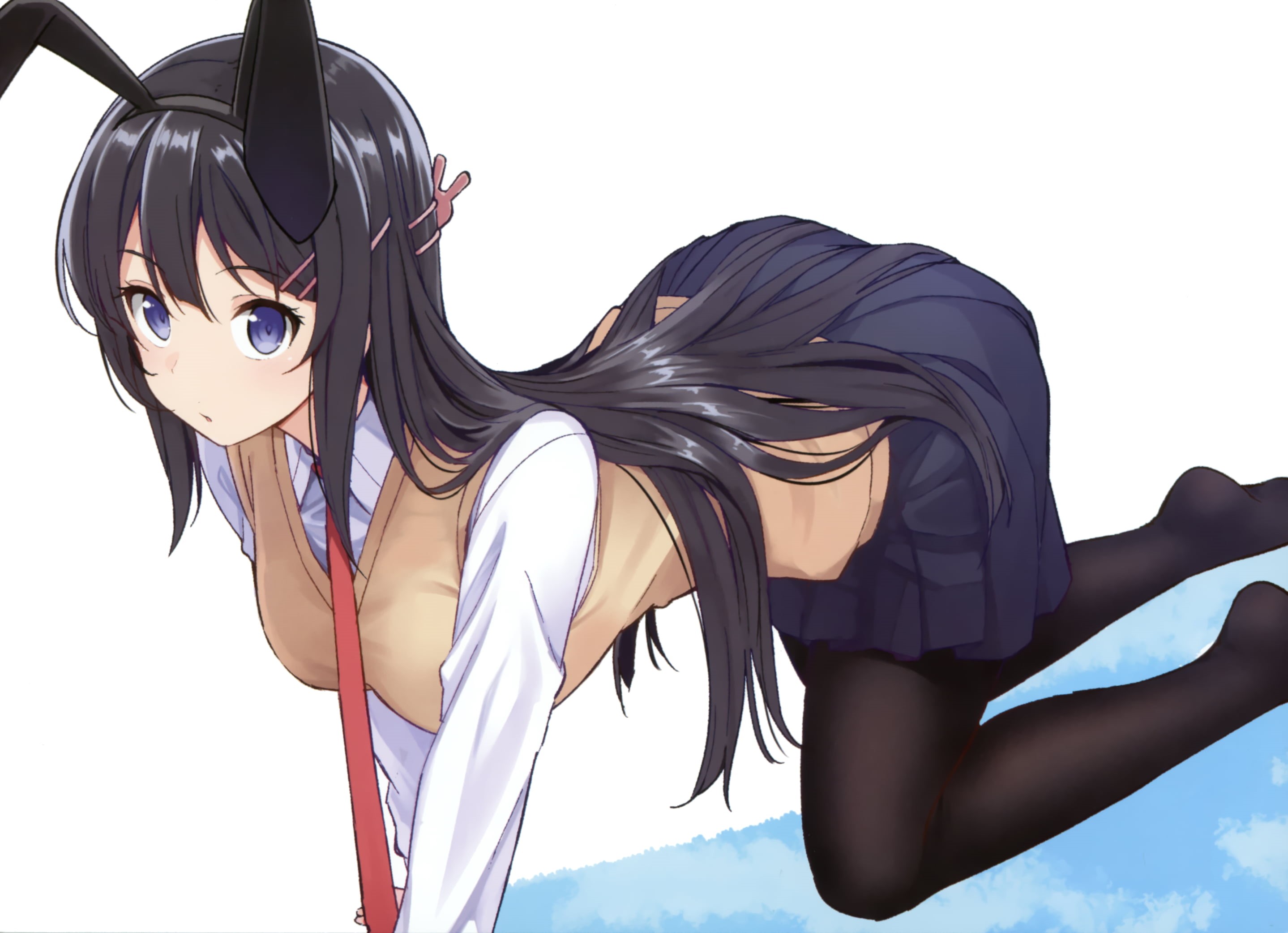 2K, Rascal Does Not Dream of Bunny Girl Senpai, Anime, Mai Sakurajima, HD Wallpaper