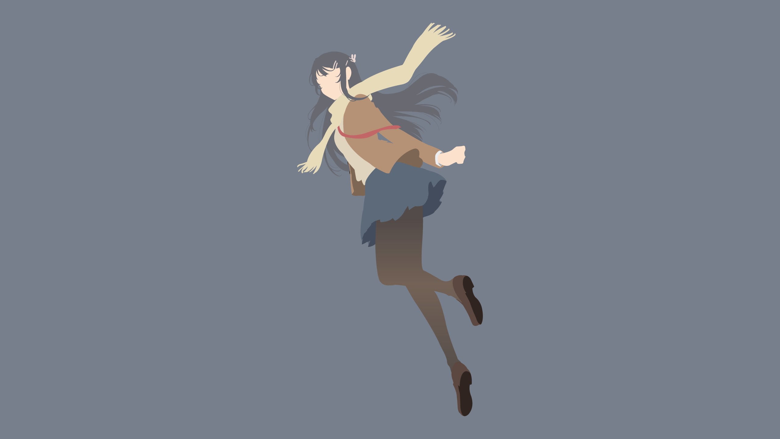 Rascal Does Not Dream of Bunny Girl Senpai, Mai Sakurajima, Anime, 2K, HD Wallpaper