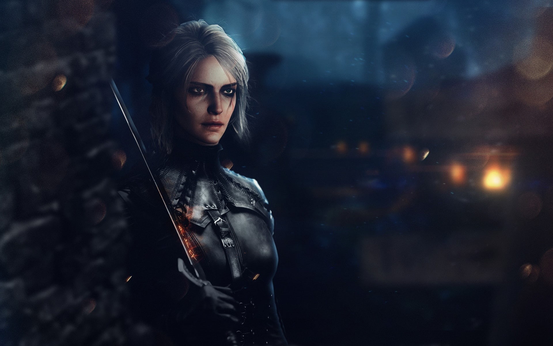 Ciri, Cirilla Fiona Elen Riannon, Vadim Sadovski, fantasy girl, Cirilla, The Witcher 3: Wild Hunt, fantasy art, 1080P, HD Wallpaper