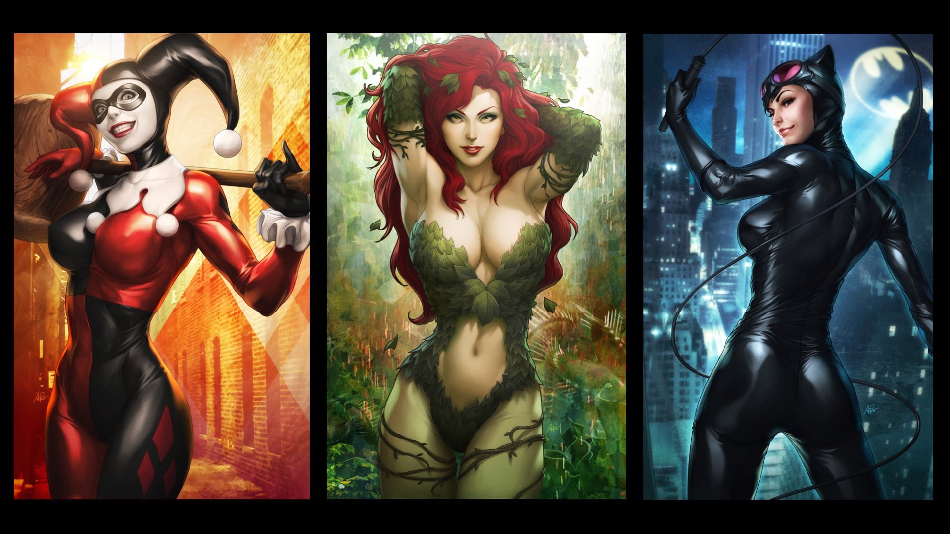 retail, Poison Ivy, human representation, auto post production filter, mannequin, reflection, DC Comics, fashion, 1080P, Comics, transfer print, representation, HD Wallpaper