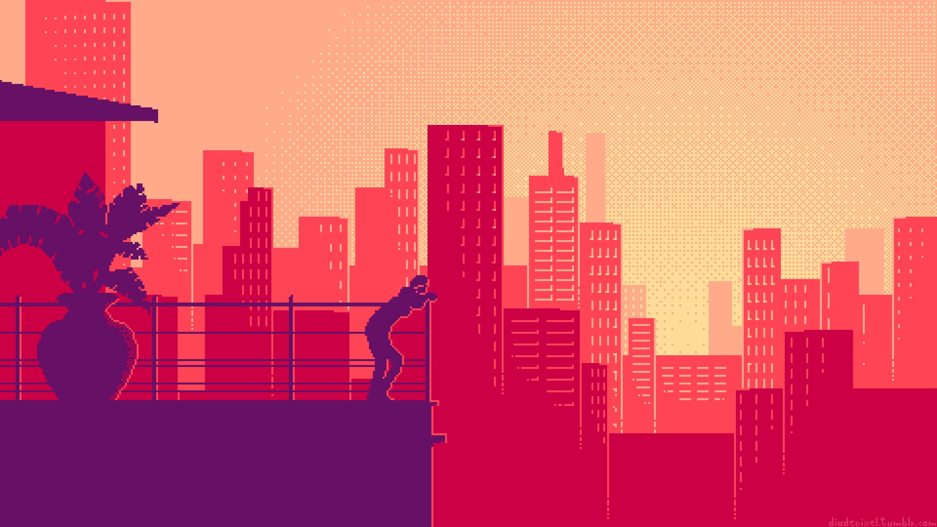 computer Graphic, building Exterior, pixels, architecture, vector, modern, downtown District, residential district, skyscraper, grunge, red, building, design, HD Wallpaper