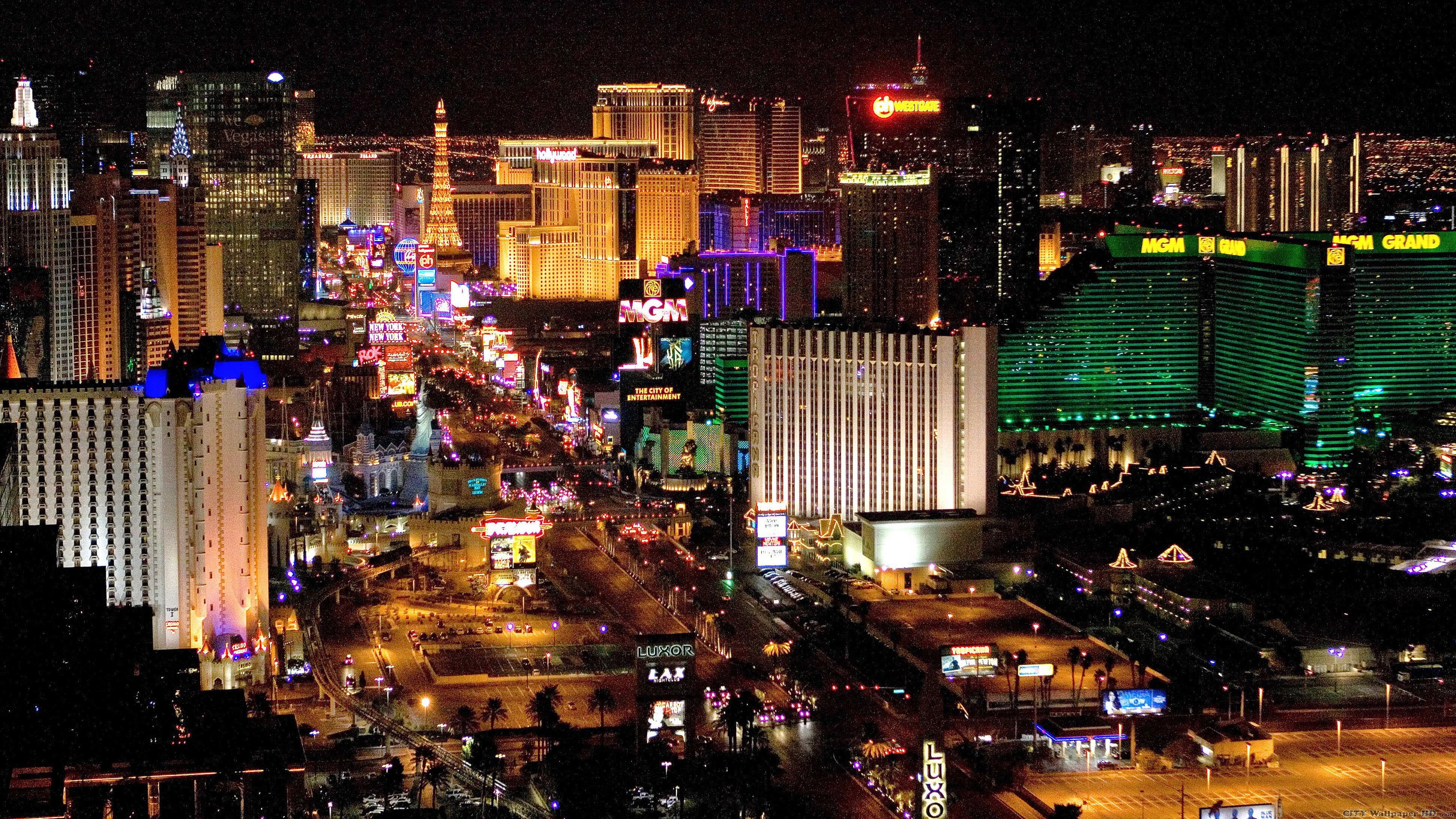 hd, 4K, transportation, residential district, built structure, outdoors, house, building, night, casino, city life, nightlife, blues, vegas, HD Wallpaper