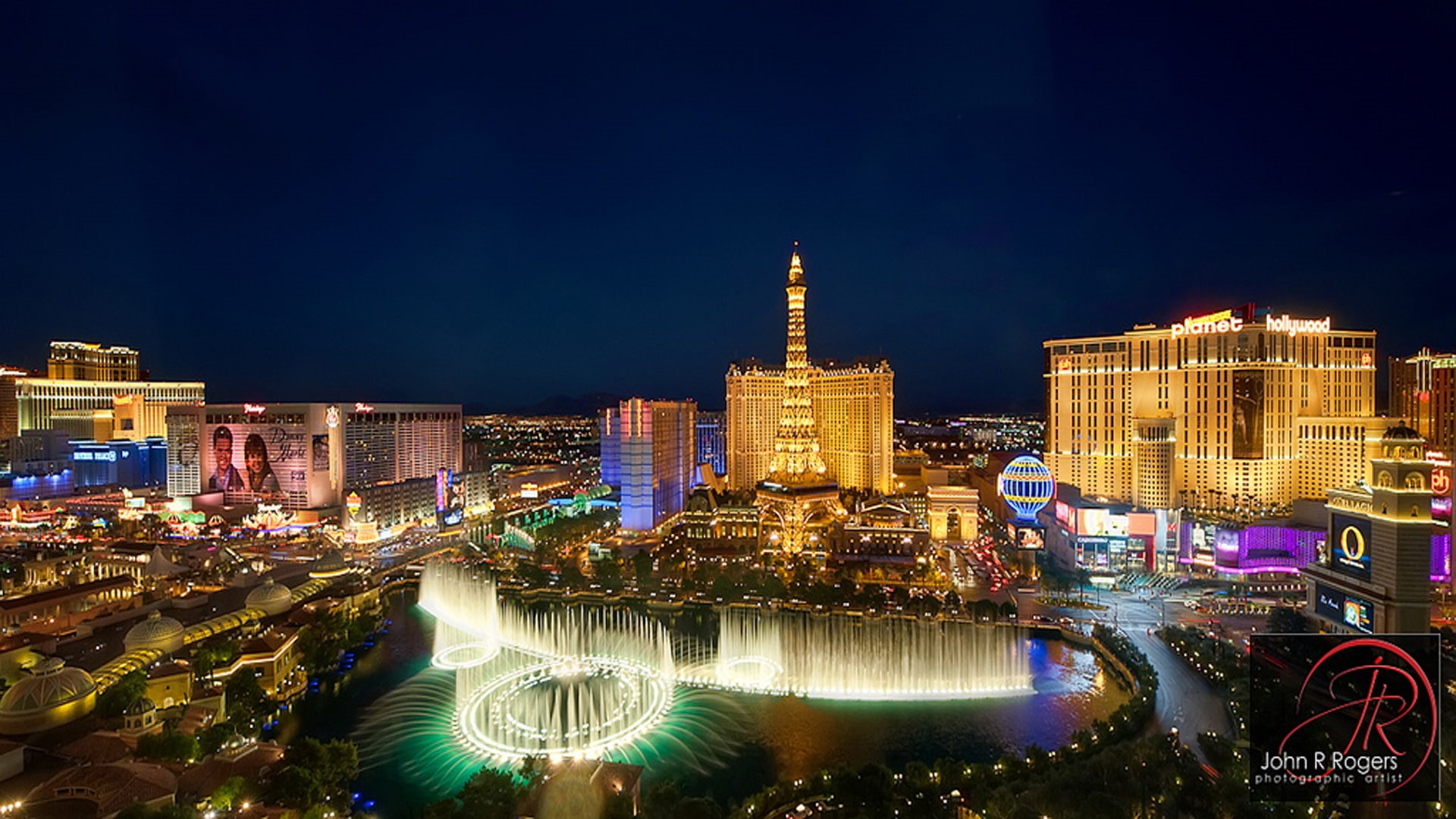 fountains, hd, vegas, planet, 1080P, night, flamingo, hotels, bellagio, las, america, north, casino, luxury, paris, HD Wallpaper