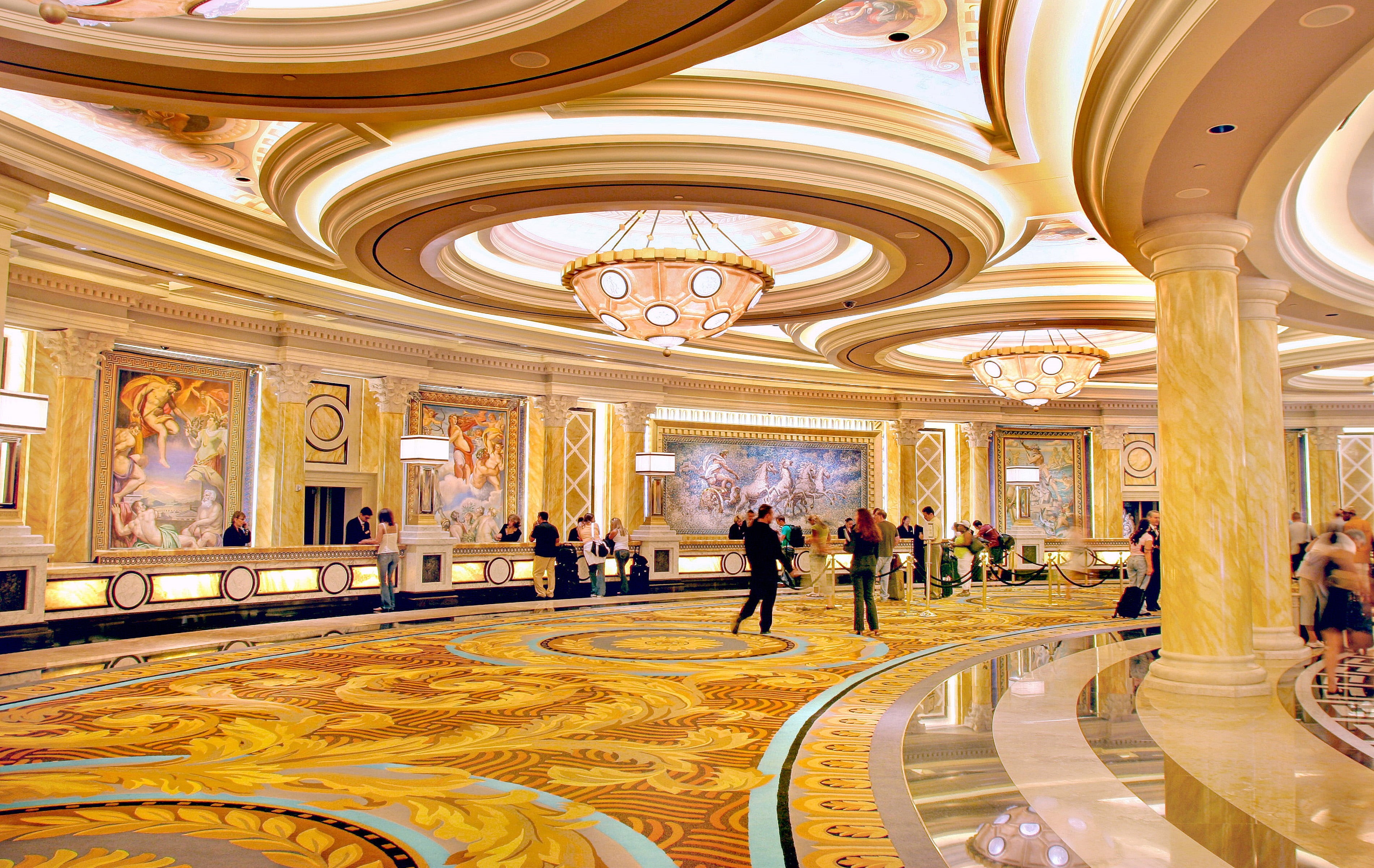 architecture, built structure, las, arch, indoors, backgrounds, palace, group, caesars, architectural column, tiled floor, real people, desktop, vegas, HD Wallpaper