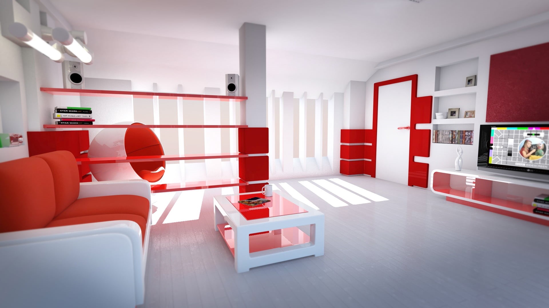electric Lamp, carpet - Decor, wall - building feature, modern, interior, elegance, domestic Room, comfortable, lifestyles, red, technology, wide, three-dimensional Shape, HD Wallpaper