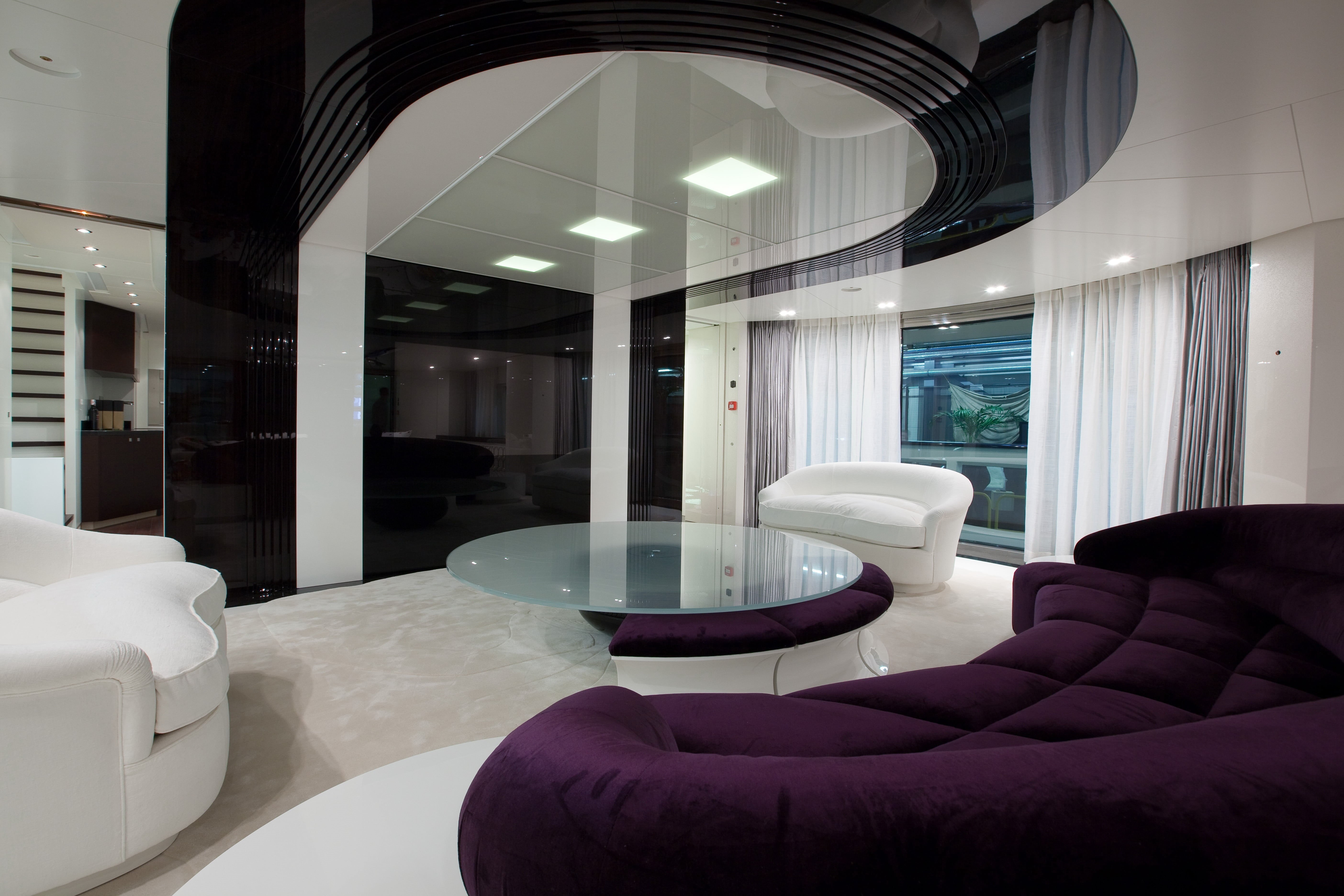 table, no people, interior design, home interior, window, wealth, luxury, building, home showcase interior, lighting equipment, glass, coffee, ceiling, HD Wallpaper