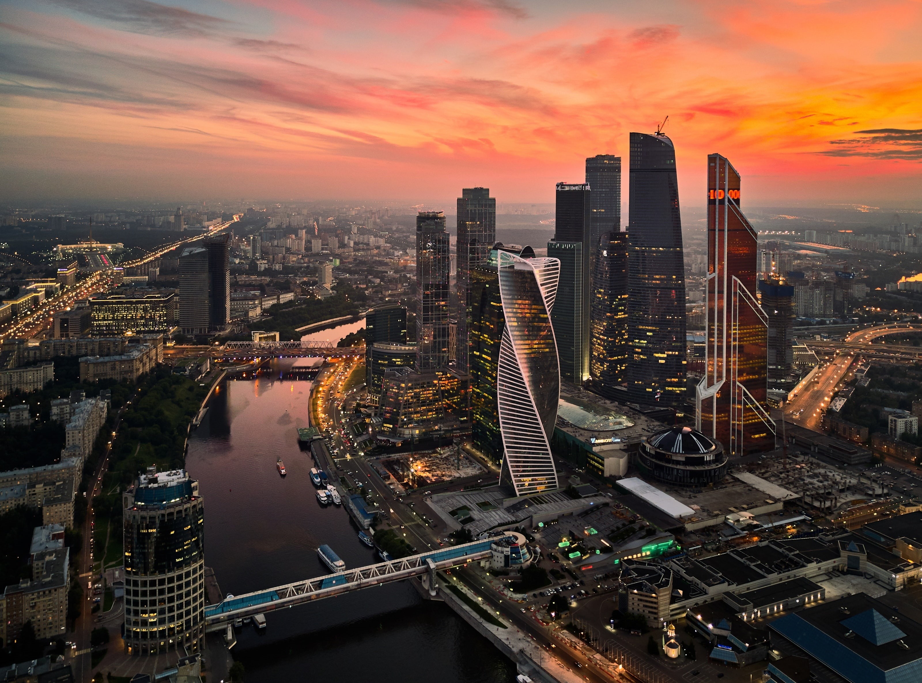 business, rise, Russia, EvolutionTower, building exterior, MIBC, high, 2K, outdoors, nature, built structure, travel destinations, center, international, HD Wallpaper