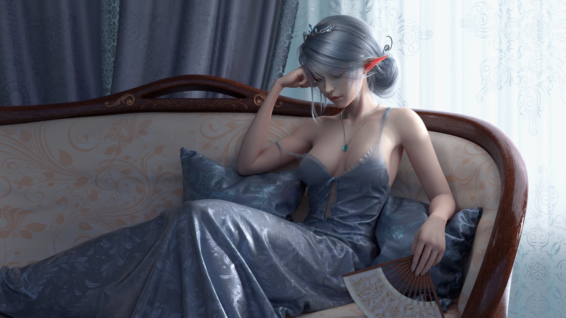 WLOP, Ghostblade, CGI, Ice princess, 720P, HD Wallpaper