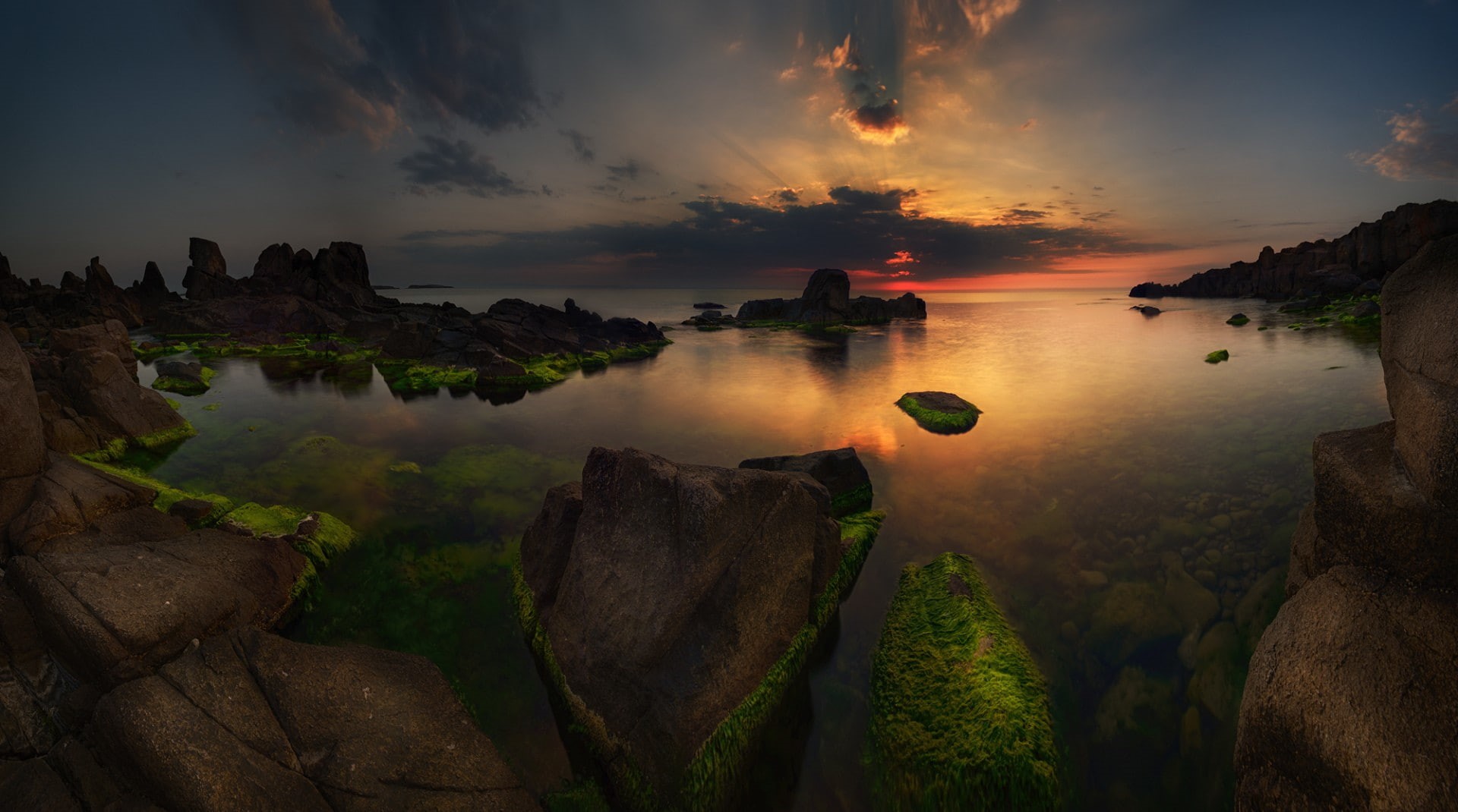 cloud - sky, tranquil scene, non-urban scene, long exposure, outdoors, sky, idyllic, nature, beauty in nature, land, Pacific Ocean, water, rock, rock - object, HD Wallpaper