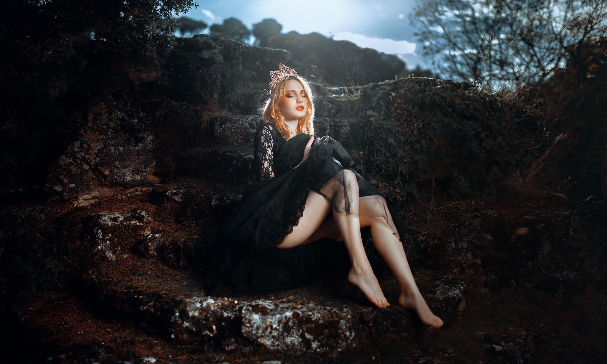 1080P, women, barefoot, legs, blonde, model, HD Wallpaper