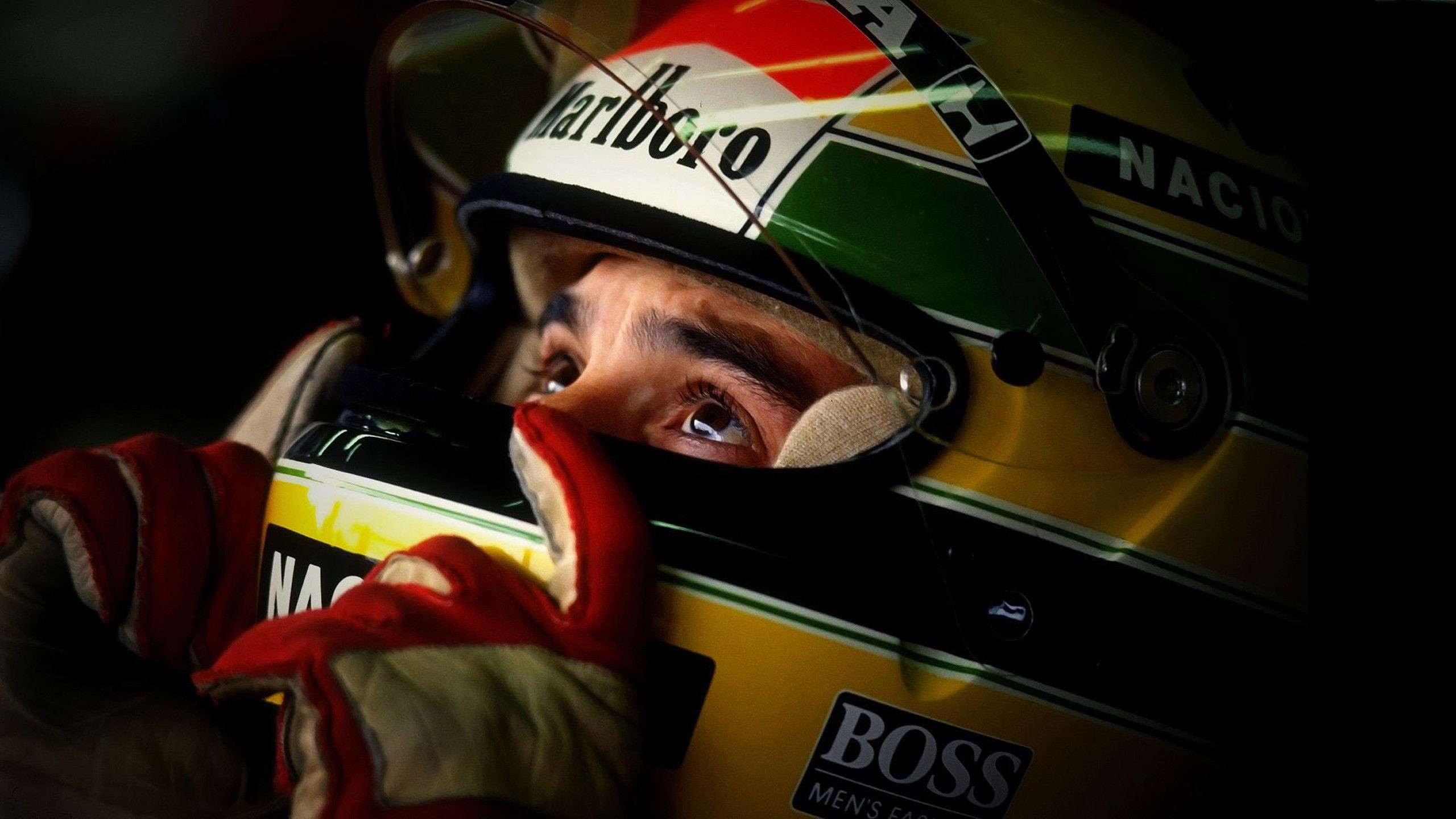 helmet, gloves, 2K, Ayrton Senna, HD Wallpaper