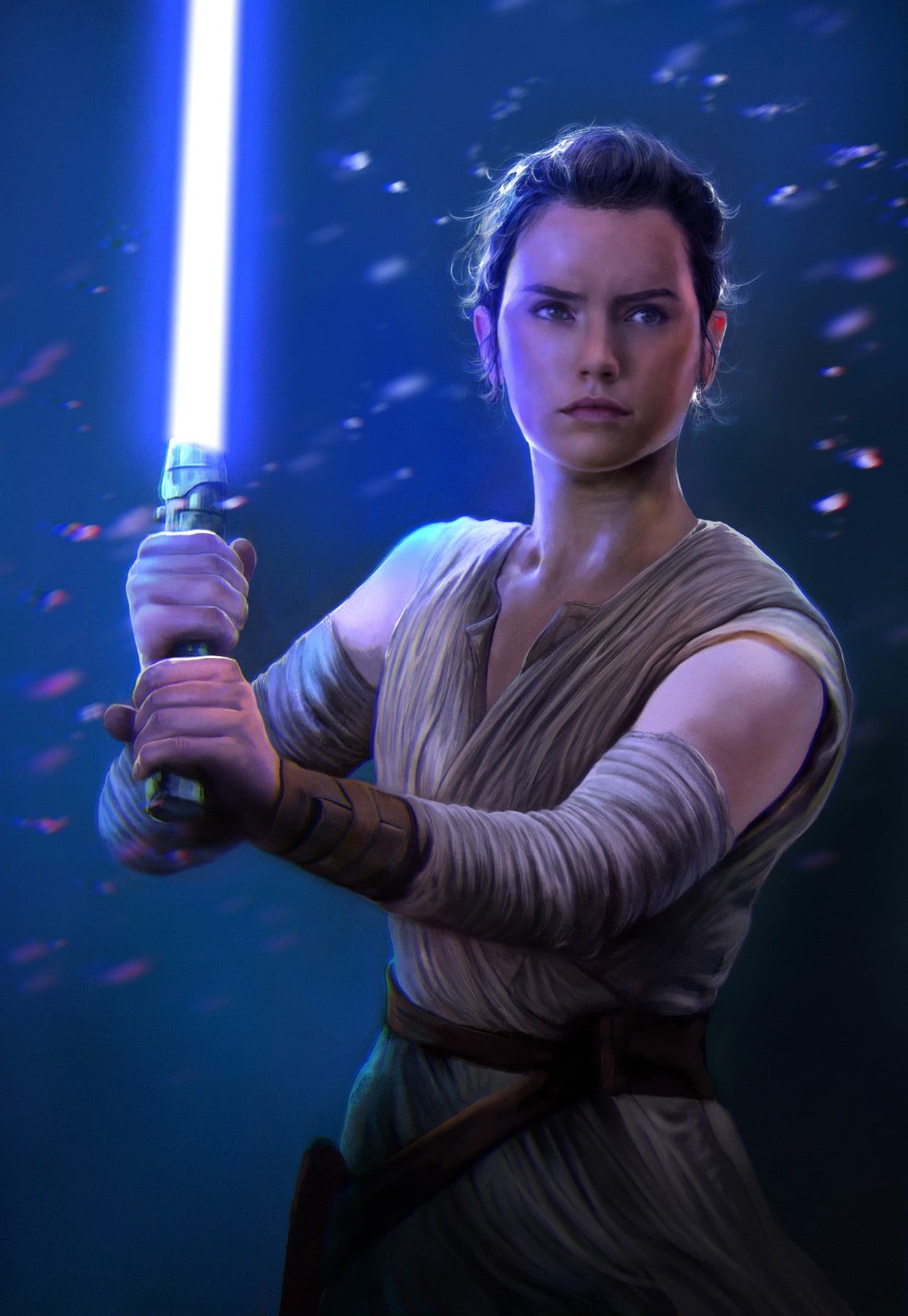 Jedi, women, star, stage - Performance Space, event, spotlight, young Adult, blue, night, caucasian Ethnicity, beautiful, nightclub, beautiful people, men, Phone HD Wallpaper