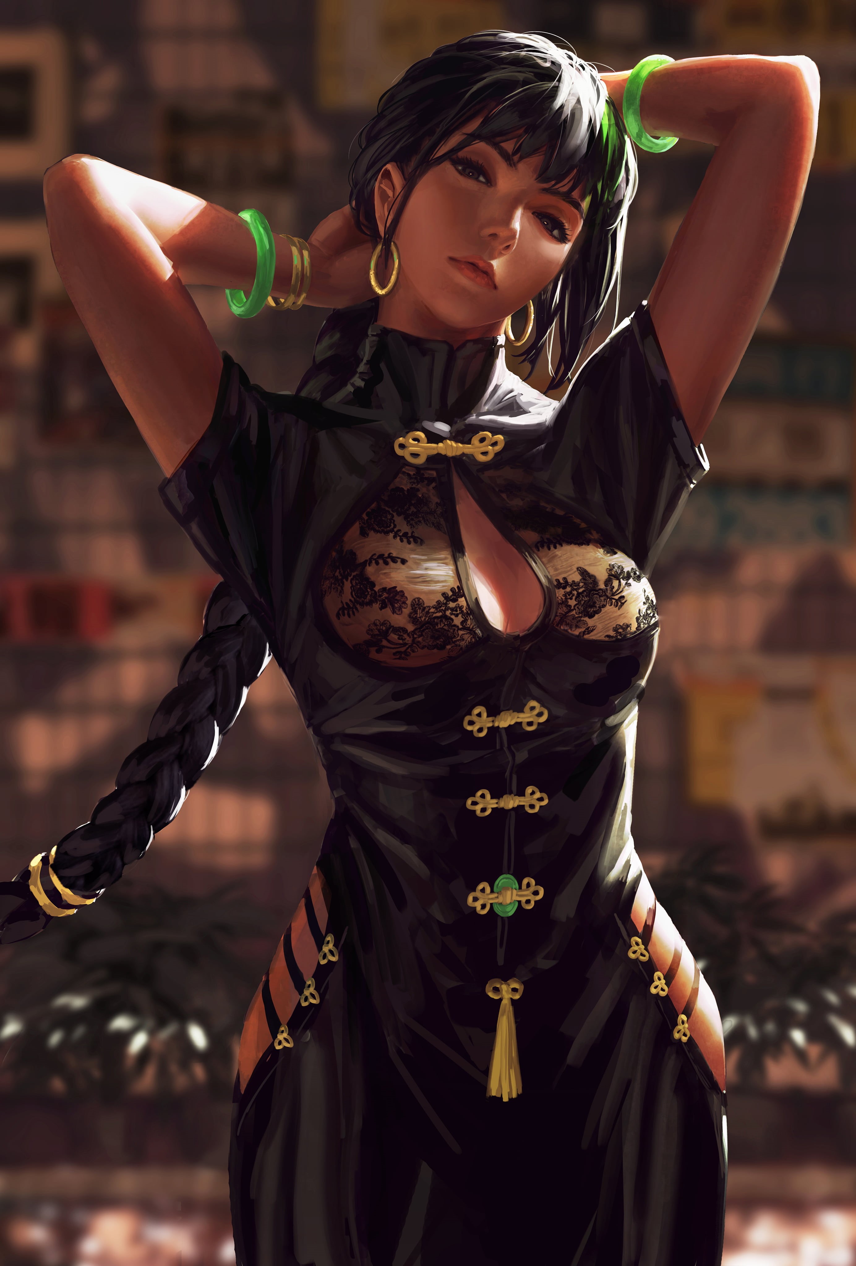 artwork, digital art, Bad guys, original characters, portrait, 4K, GUWEIZ, Phone HD Wallpaper