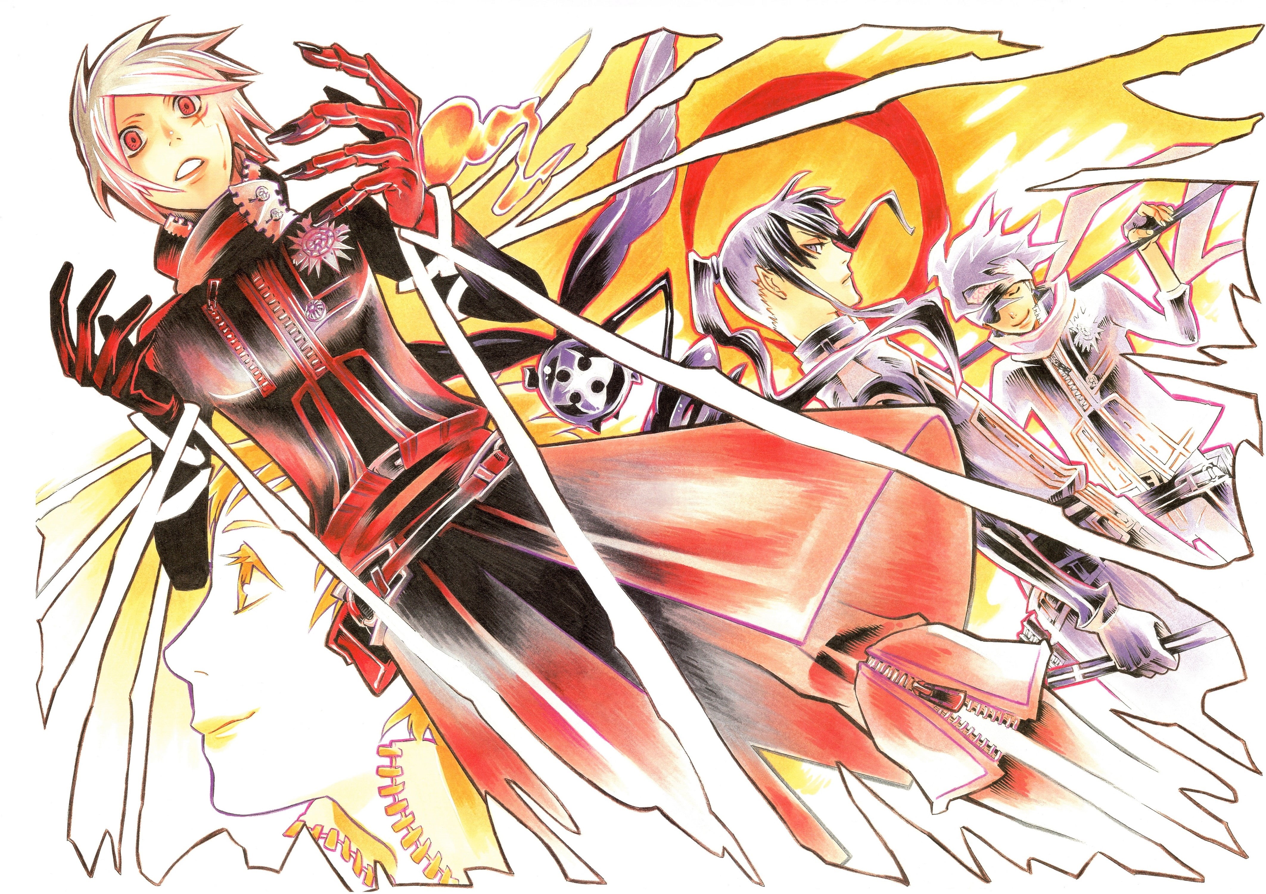 Lenalee, military uniform, magic, Timcanpy, scar, d.gray-man, All Walker, 4K, art, Lavi, bandages, Yu In The Blood, zipper, Katsura Hoshino, emblem, HD Wallpaper