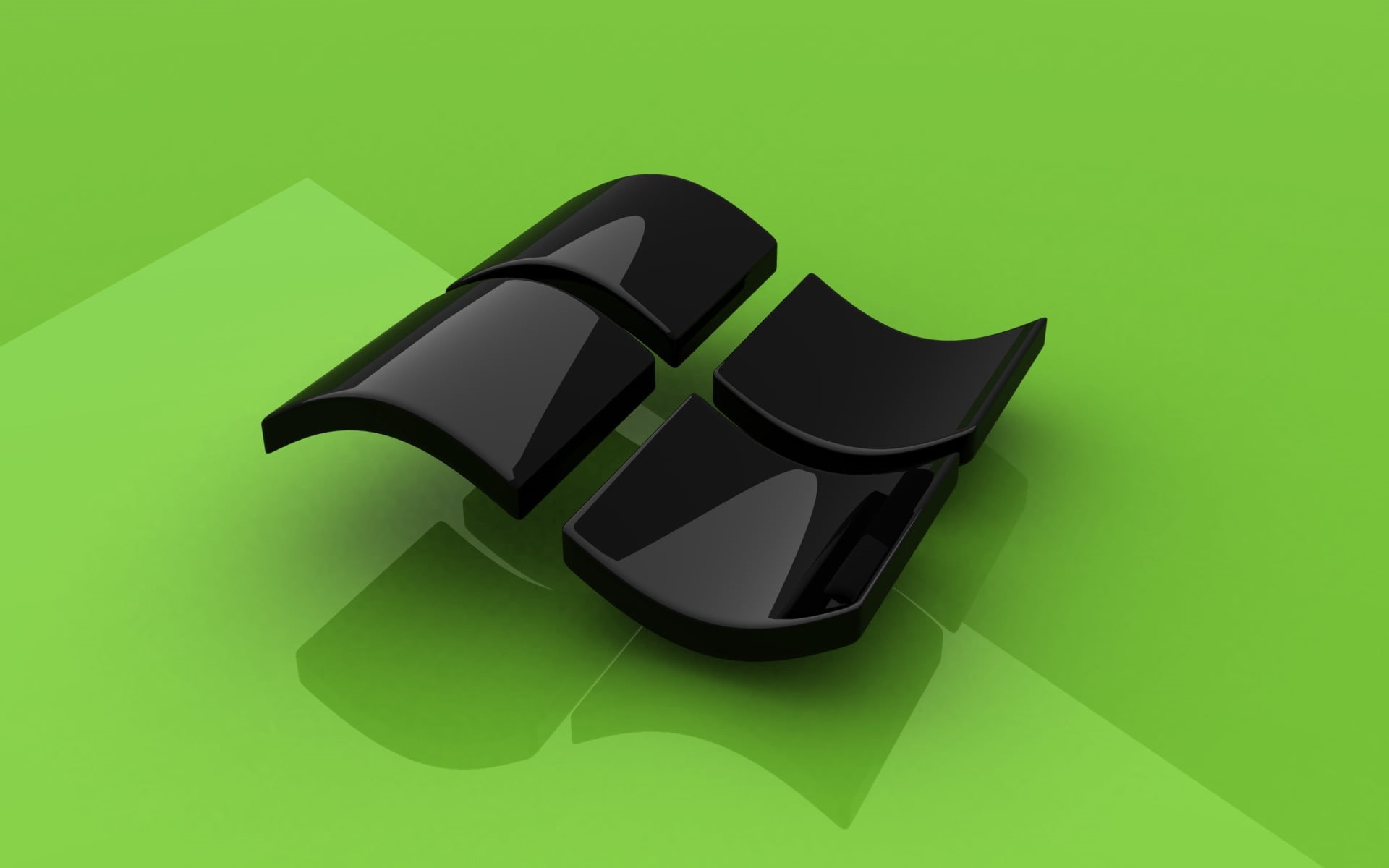 black Color, 3d, illustration, no People, backgrounds, equipment, single Object, background, logo, windows, 1080P, operating system, HD Wallpaper