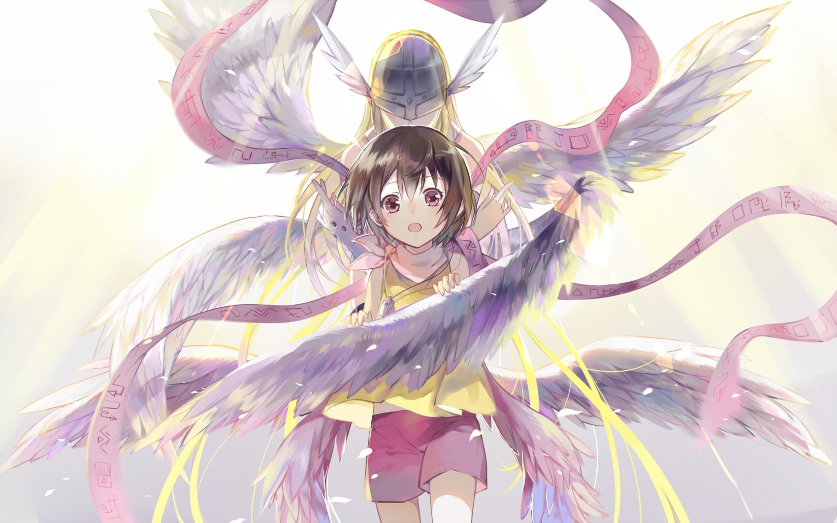 241460, ekira, hikari, yagami, com, nieto, konachan, 720P, digimon, angewomon, HD Wallpaper