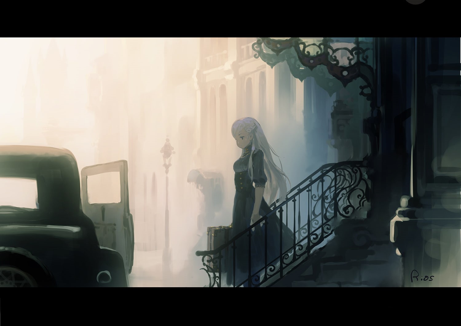 white, konachan, anthropomorphism, 720P, stairs, signed, 260848, lane), (azur, belfast, rias-coast, braids, long, com, azur, car, lane, hair, HD Wallpaper