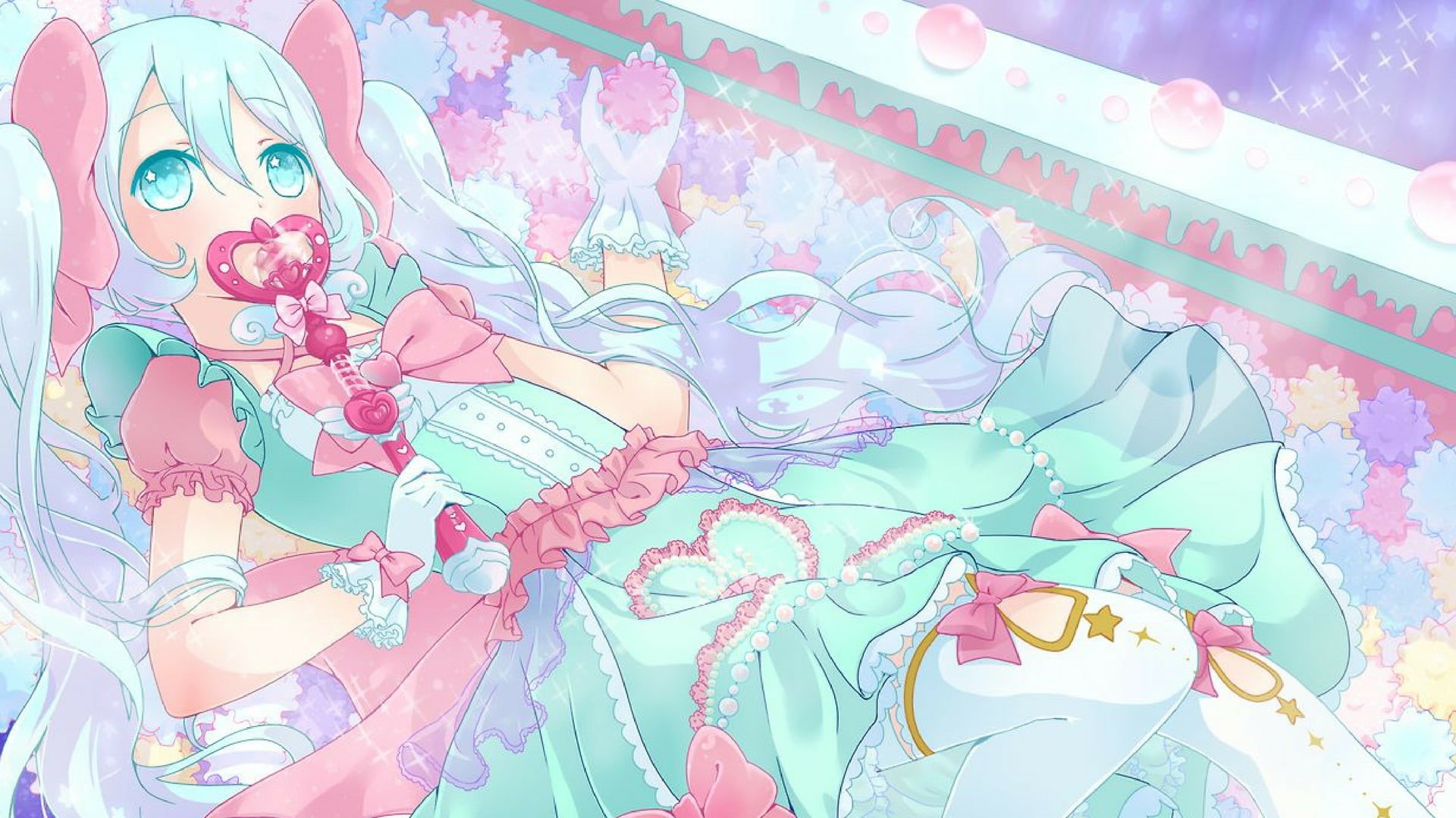 animal, pastel, architecture, creativity, outdoors, close-up, twintails, backgrounds, day, lolita fashion, full frame, pattern, no people, sparkles, representation, HD Wallpaper