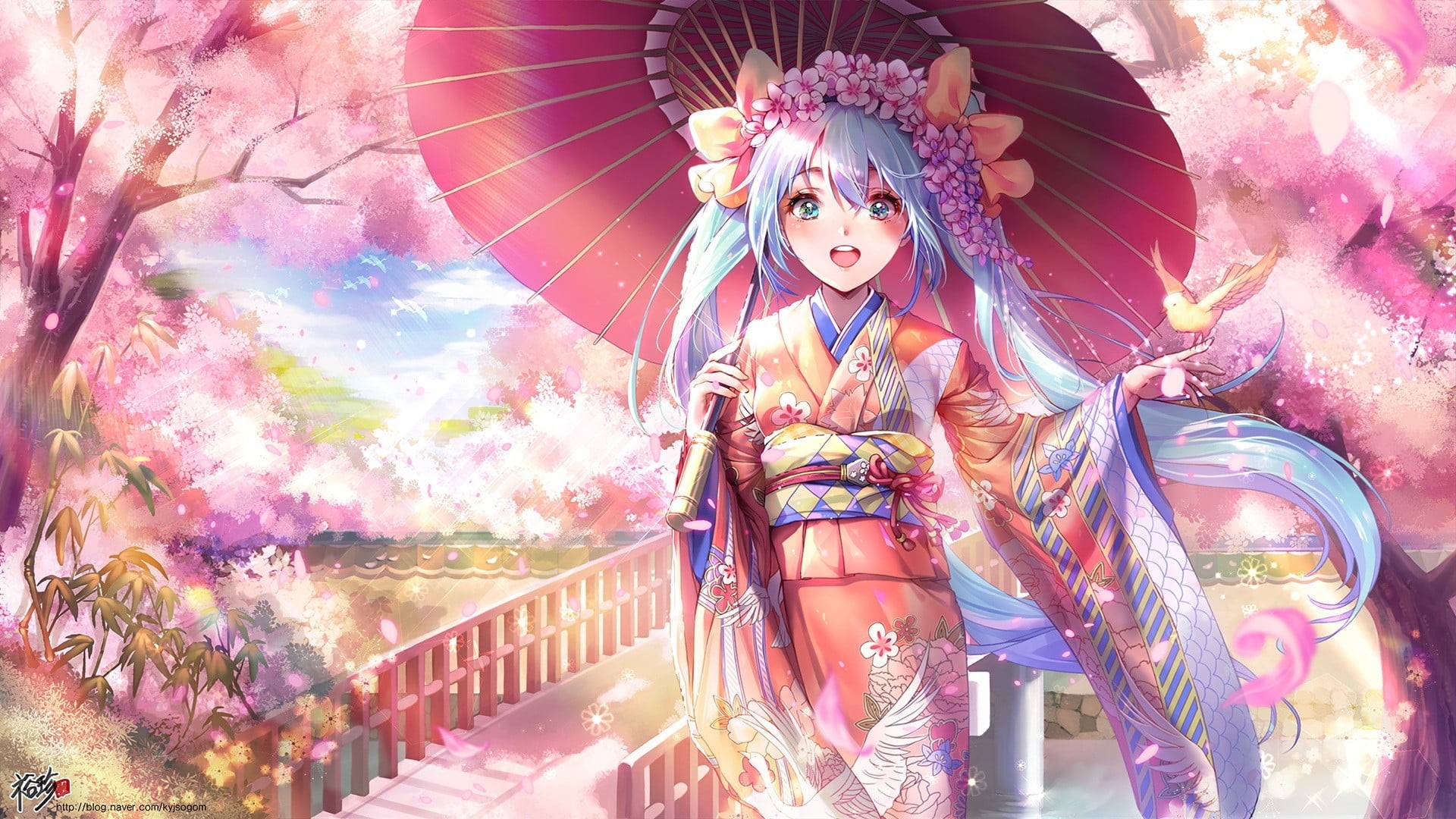 anime, sculpture, real people, male likeness, Vocaloid, women, indoors, festival, kimono, human representation, Japanese clothes, three quarter length, HD Wallpaper