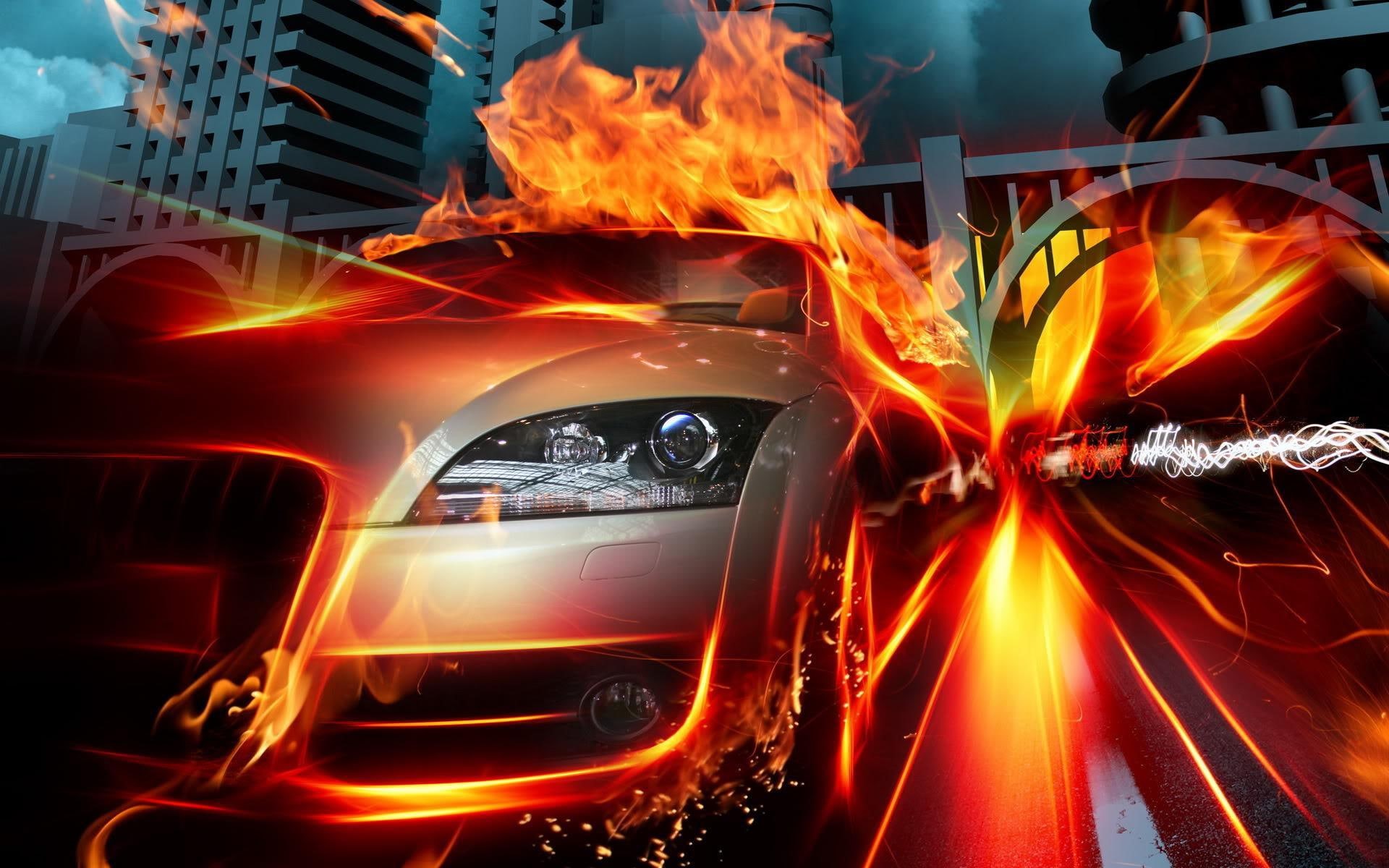 flames, cool, jpg, x, hot, car, fire, kool, cars, 1080P, HD Wallpaper
