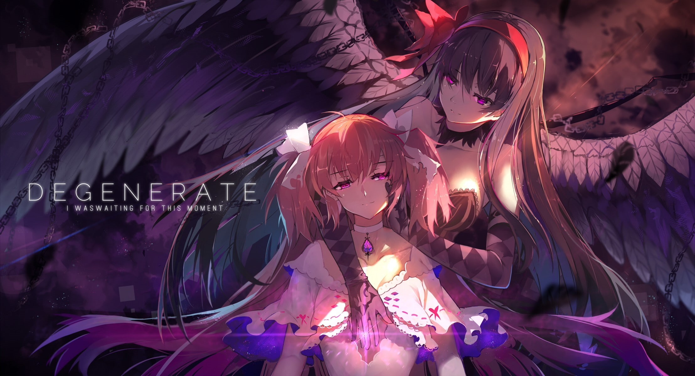 real people, light, indoors, Kaname Madoka, Mahou Shoujo Madoka Magica, glowing, lighting equipment, clouds, arts culture and entertainment, adult, women, HD Wallpaper