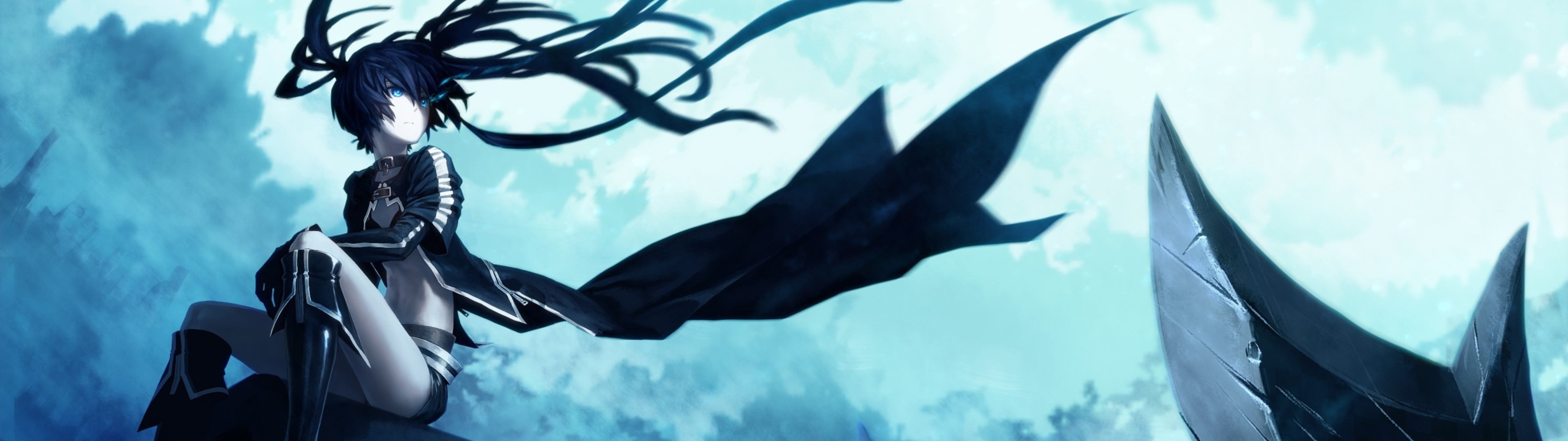 outdoors, nature, art and craft, animal themes, Black Rock Shooter, animal wildlife, 4K, panoramic, animals in the wild, fear, representation, fish, sea, HD Wallpaper