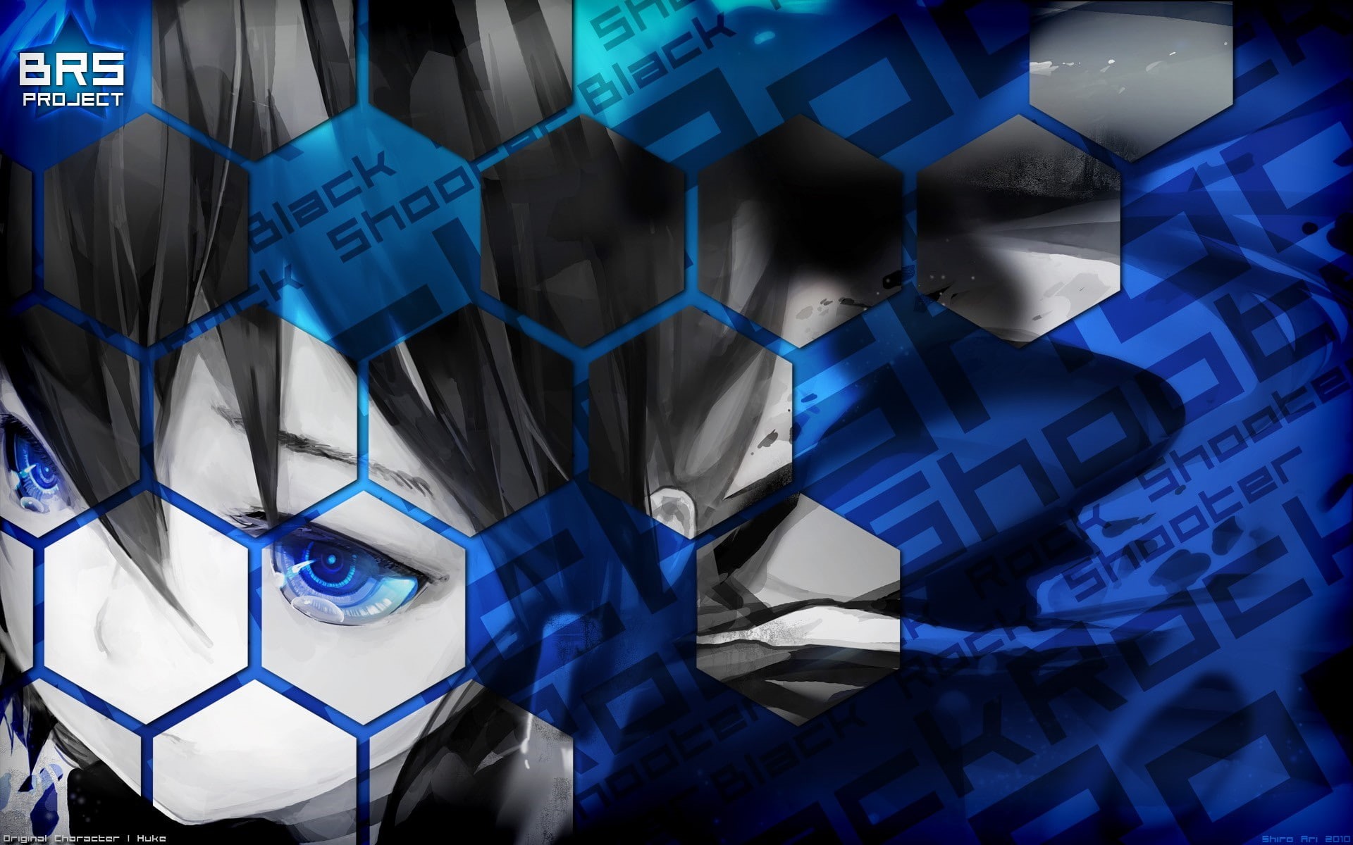 no people, anime, backgrounds, high angle view, still life, Strength (Black Rock Shooter), transparent, illuminated, close-up, 1080P, full frame, technology, HD Wallpaper