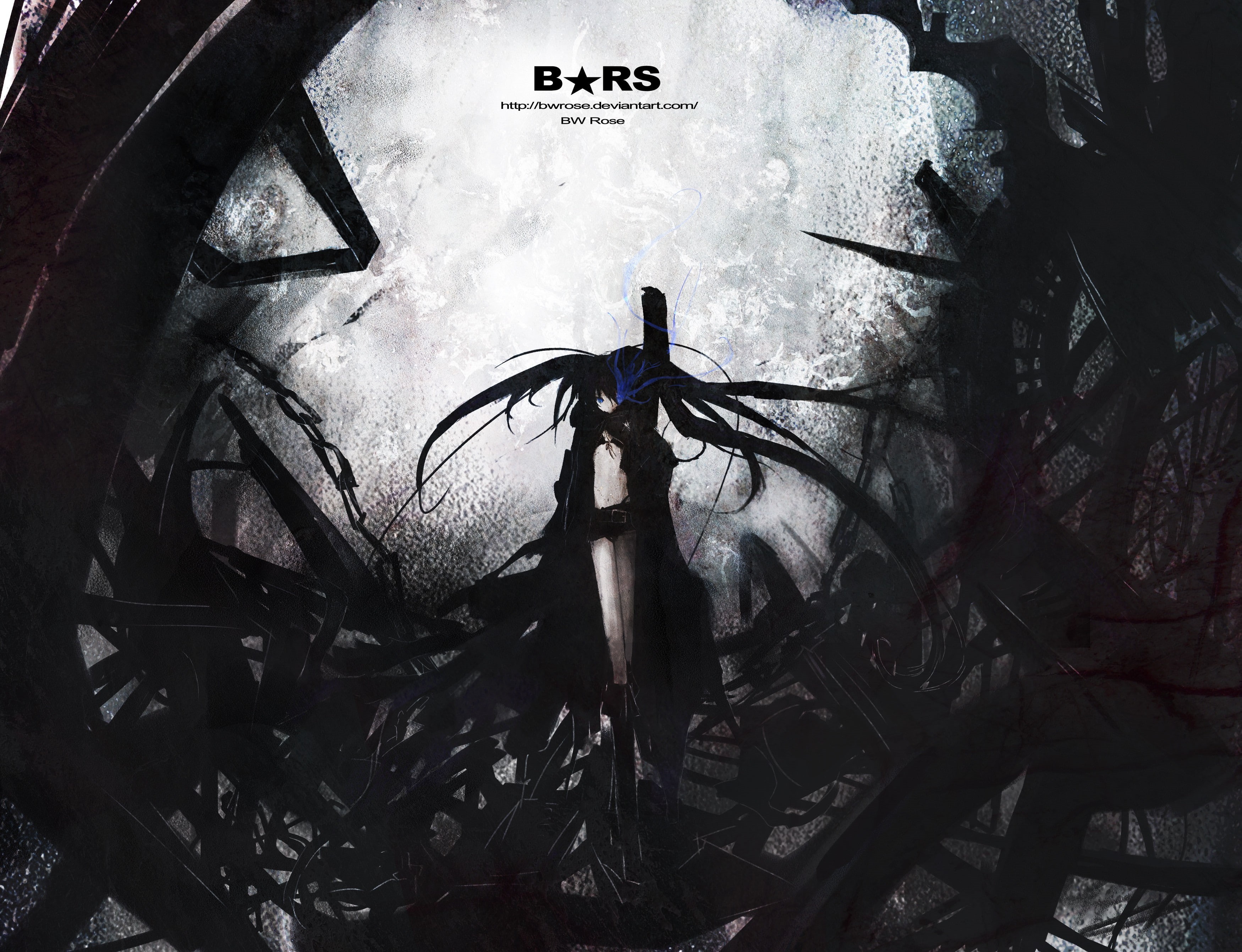 Strength (Black Rock Shooter), anime girls, Black Rock Shooter, anime, 2K, HD Wallpaper