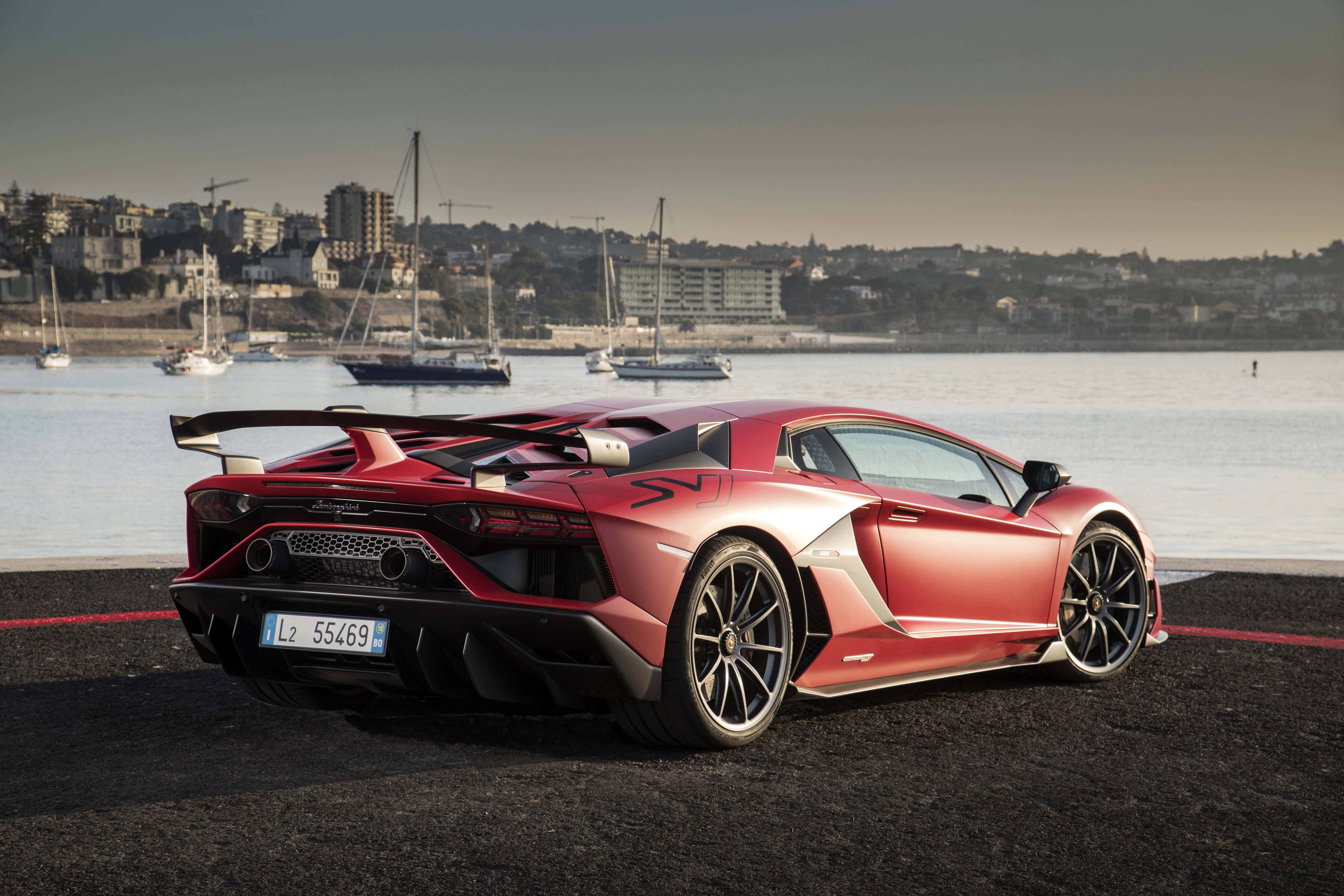 rear view, Aventador SVJ, SVJ, 2018, Lamborghini, supercar, Aventador, 5K, HD Wallpaper