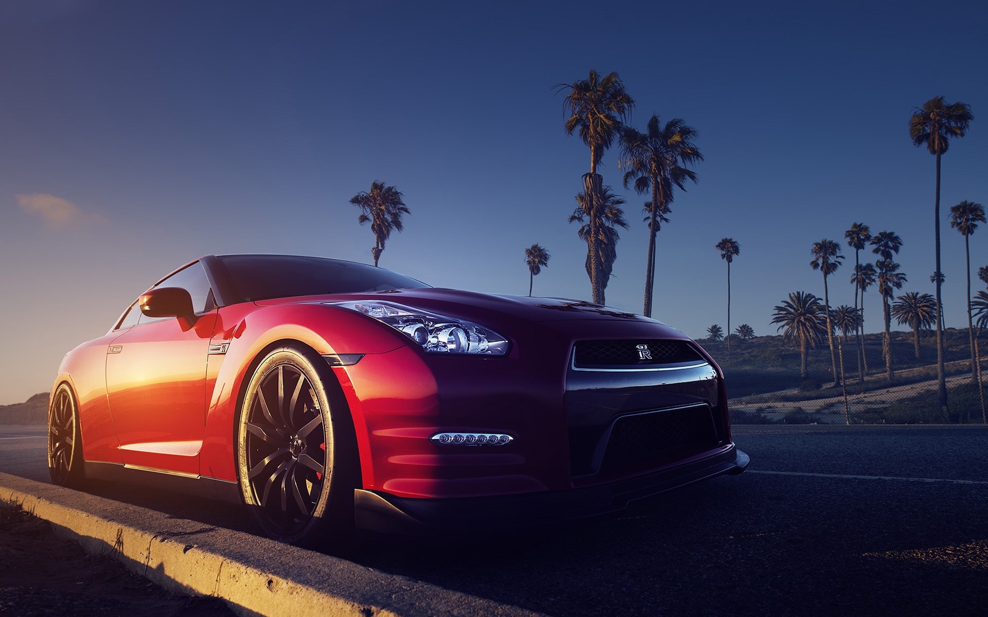 Nissan, r, gtr, View, Car, Red, 1080P, Front, HD Wallpaper