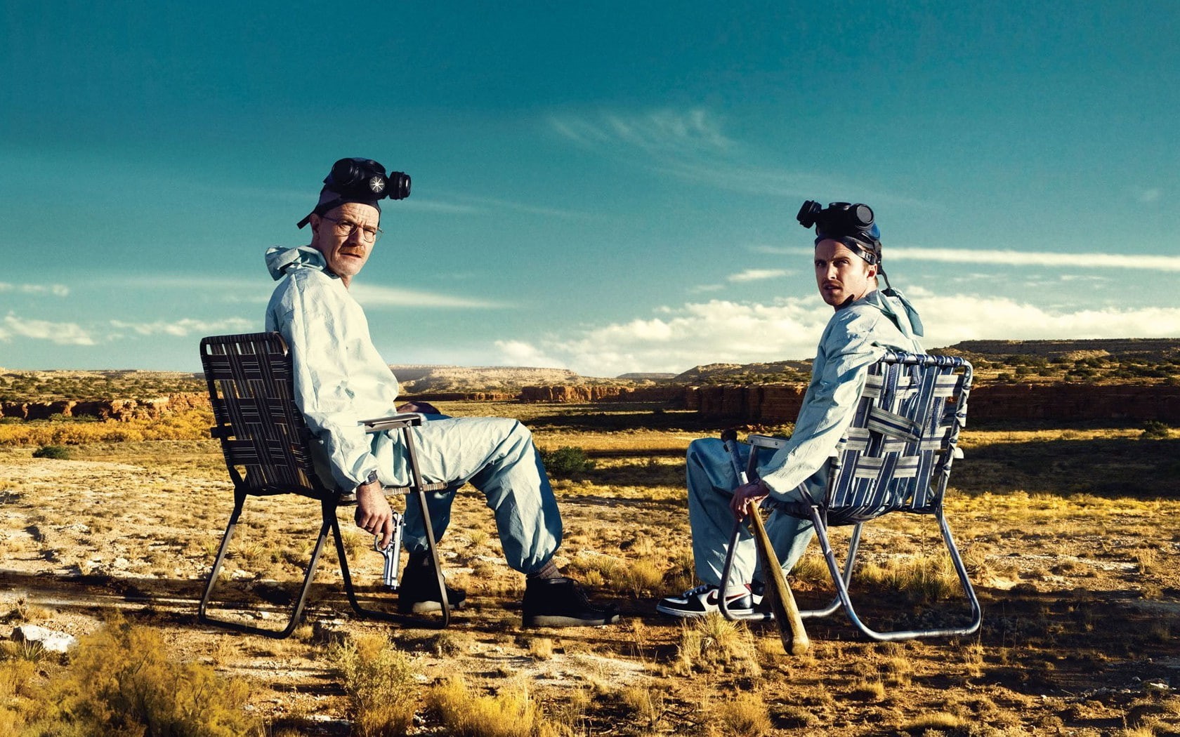 chair, environment, couple - relationship, land, 720P, outdoors, Jesse Pinkman, sitting, togetherness, Breaking Bad, full length, two people, adult, casual clothing, HD Wallpaper