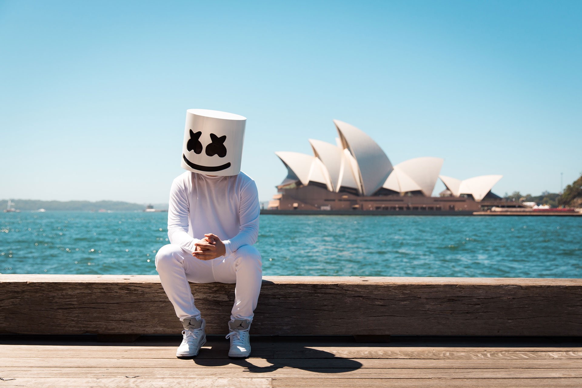 1080P, Music, Sydney Opera House, Marshmello, Marshmello (Music), HD Wallpaper