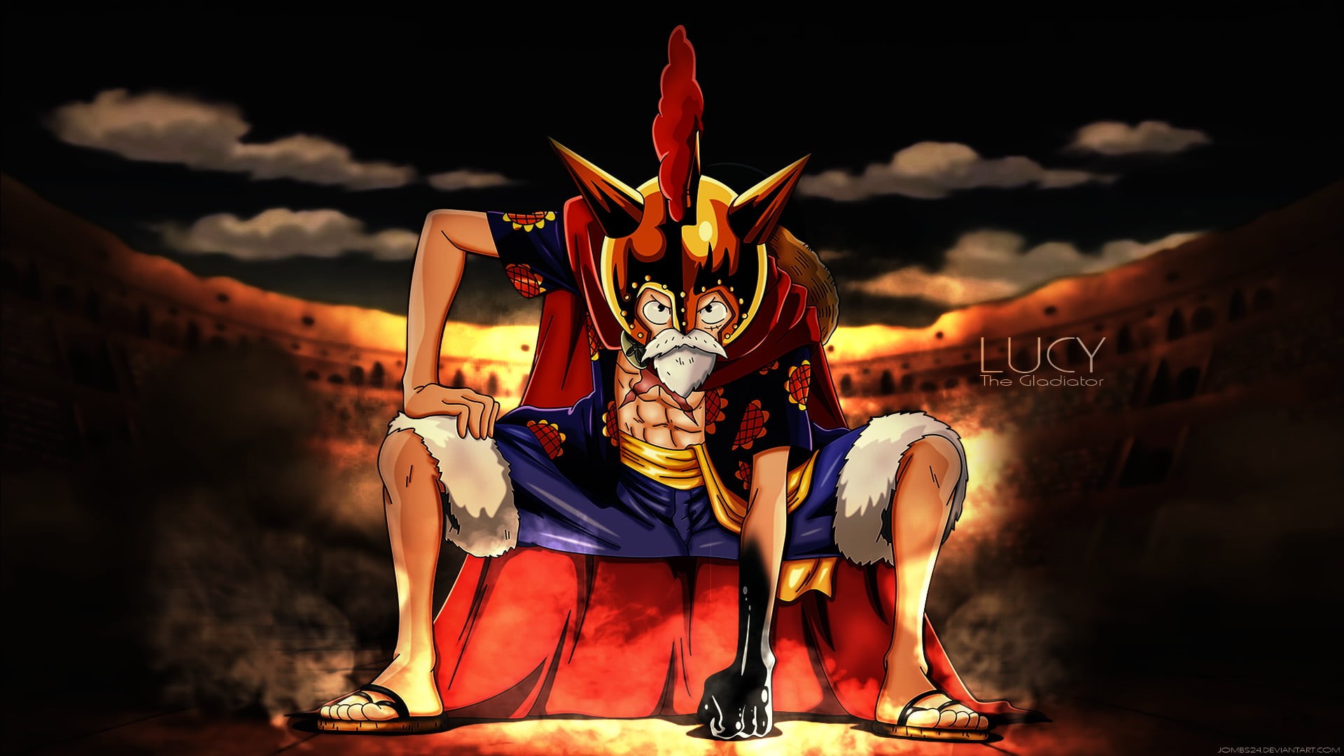 Monkey D. Luffy, celebration, mask - disguise, nature, adult, cloud - sky, Anime, sculpture, art and craft, d, obscured face, sky, one, one person, mask, HD Wallpaper