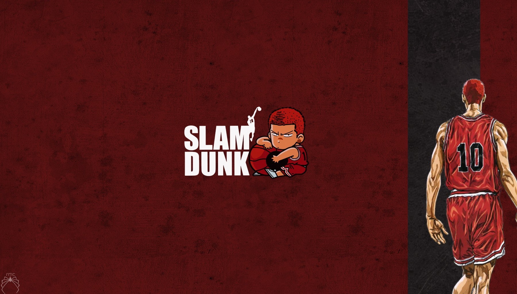 anime, sport, male likeness, communication, real people, creativity, wall - building feature, Shohoku High, red, rear view, clothing, text, lifestyles, HD Wallpaper