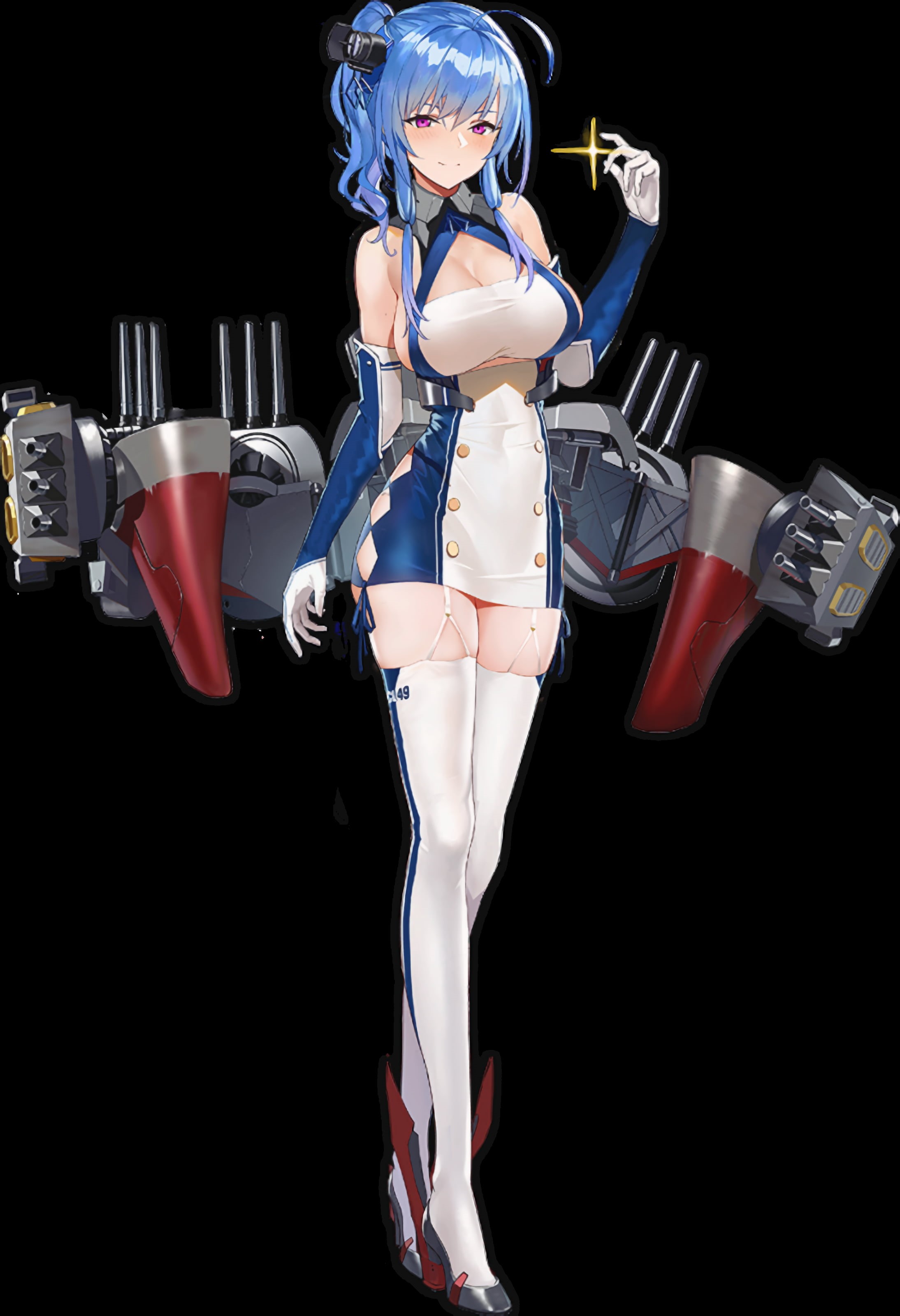 St. Louis (Azur Lane), anime, 2K, upscaled, anime girls, transparent background, Azur Lane, Phone HD Wallpaper