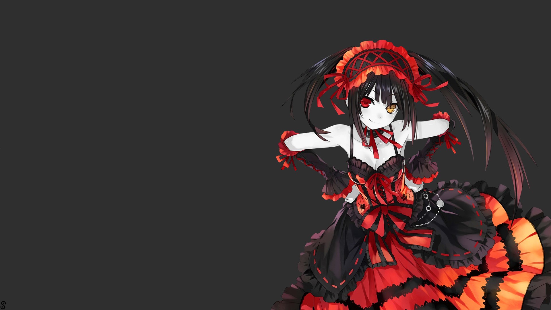 fear, lifestyles, leisure activity, portrait, Tokisaki Kurumi, one person, indoors, celebration, women, Date A Live, young women, human hair, hair, copy space, HD Wallpaper