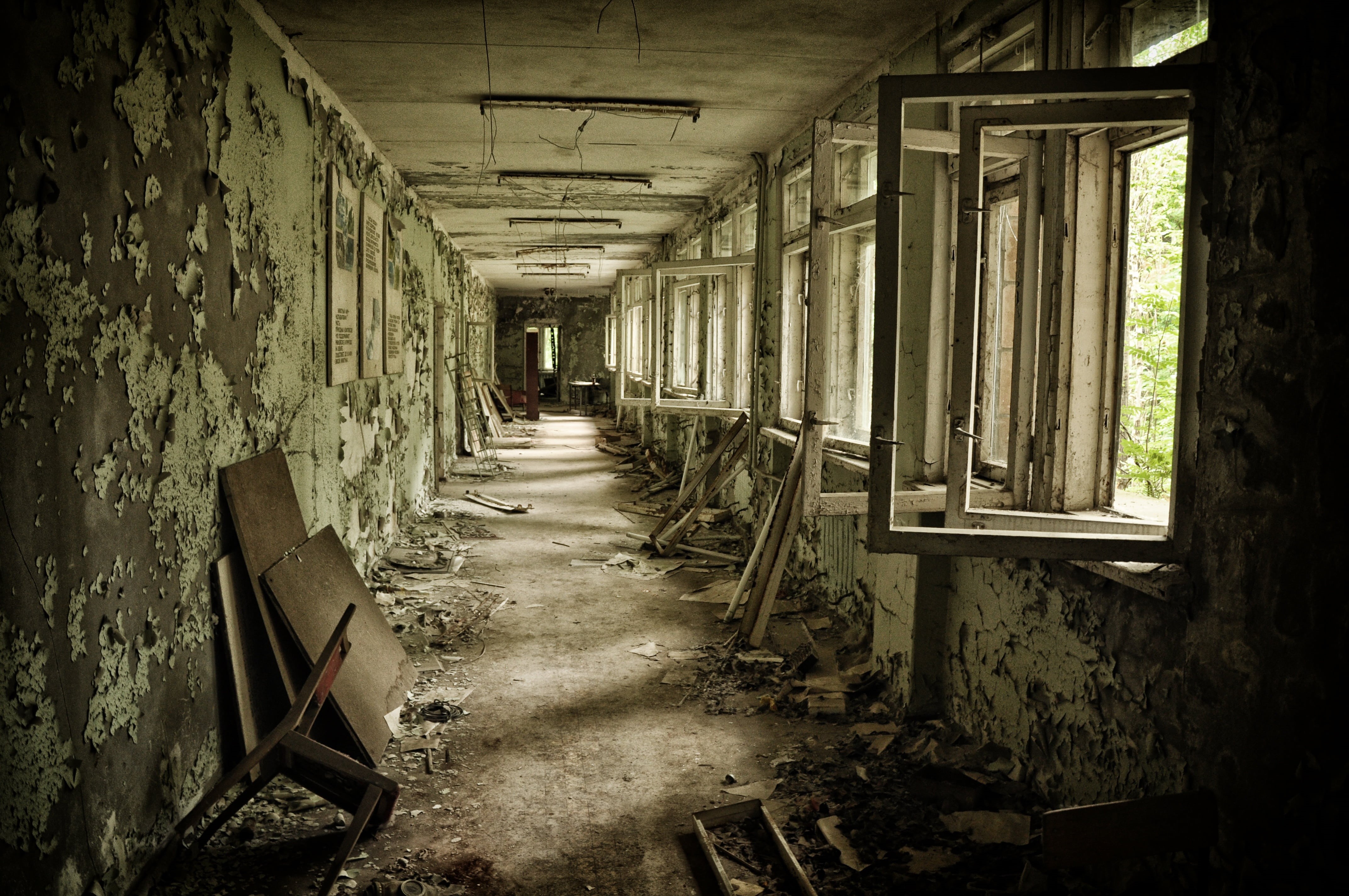 chernobyl, dirty, 4K, pripyat, no People, deterioration, run-Down, photo, abandoned, architecture, destruction, bad condition, dirt, decline, obsolete, HD Wallpaper