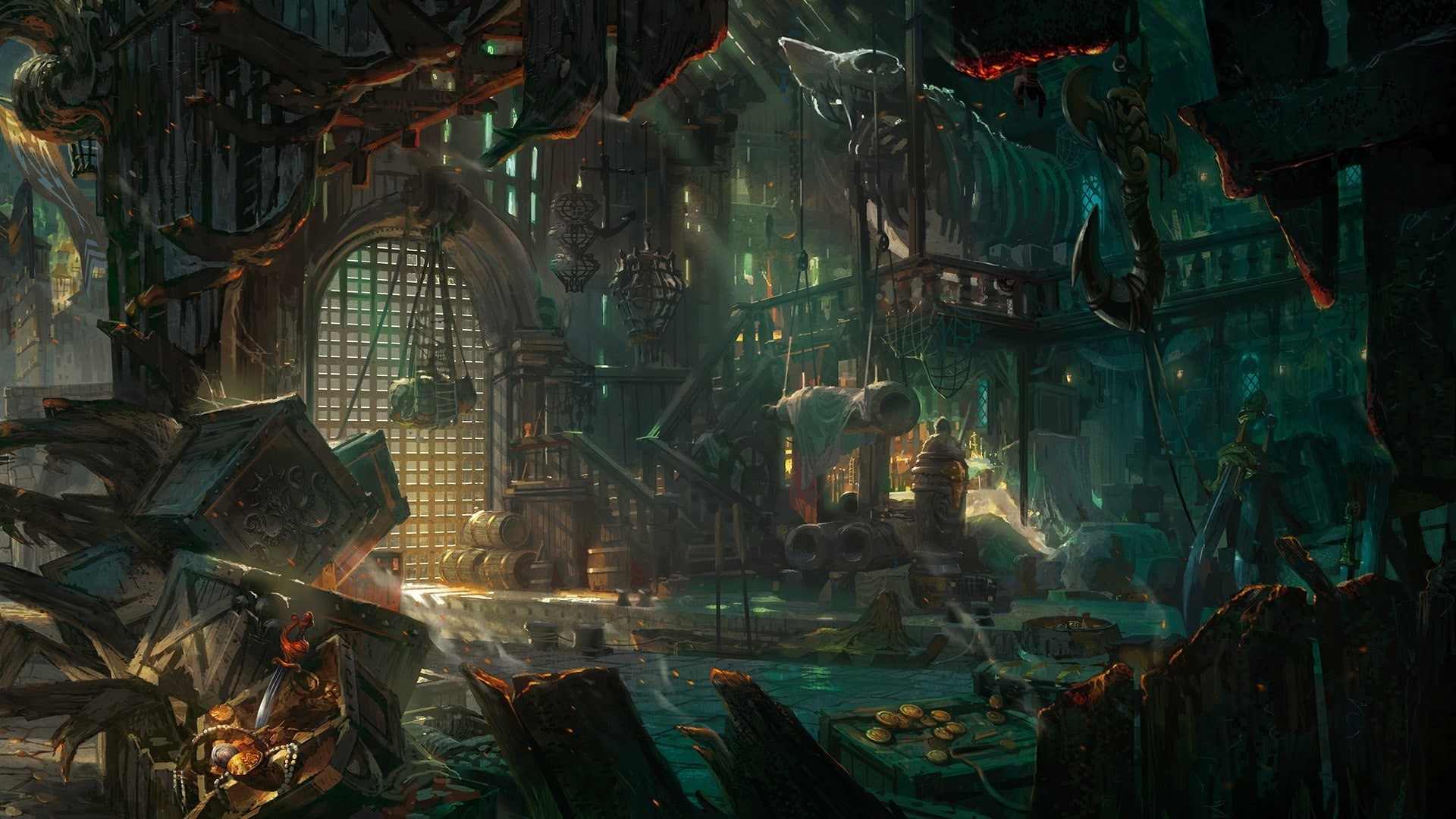 building, built structure, outdoors, abandoned, digital composite, illuminated, night, architecture, art and craft, building exterior, reflection, old, HD Wallpaper