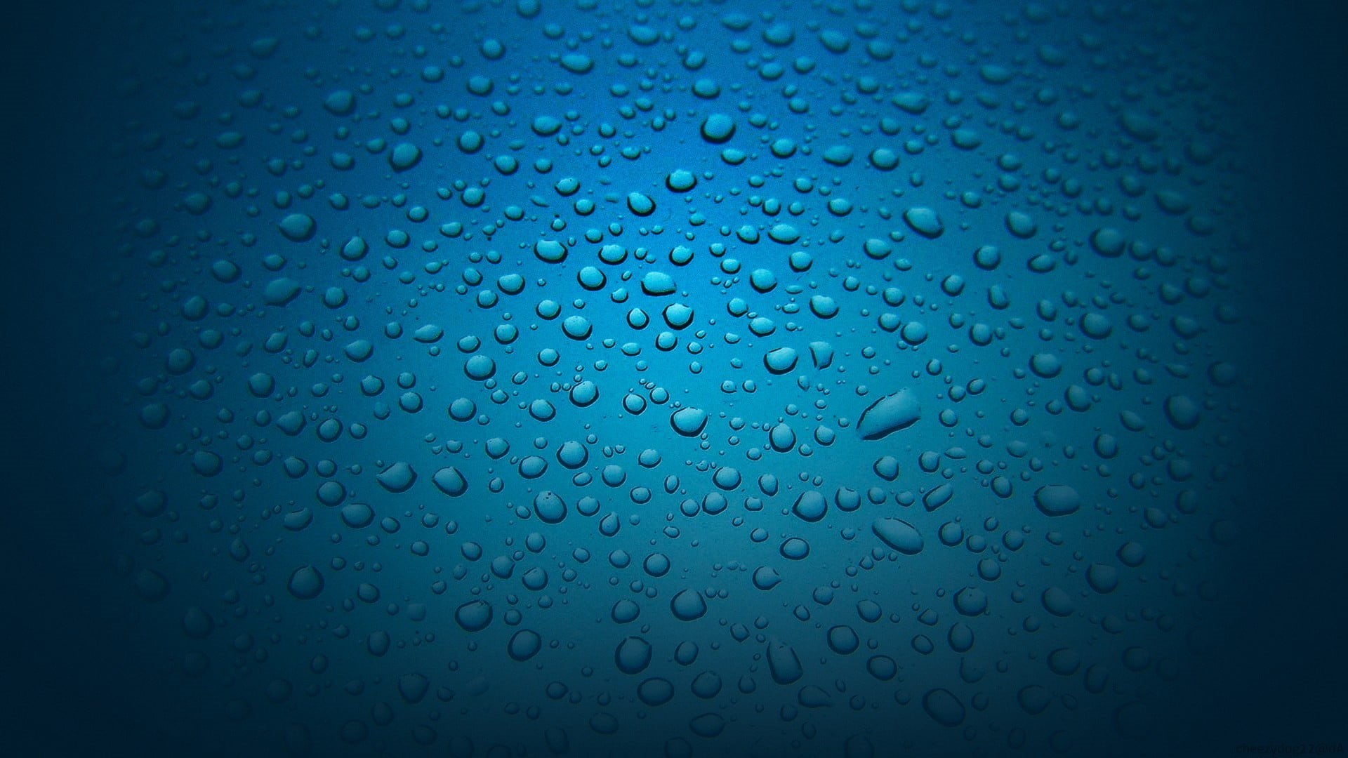 droplets, bright, full frame, rainy season, blue, water drops, raindrop, glass, water, window, wet, turquoise, glass - material, water on glass, no people, HD Wallpaper