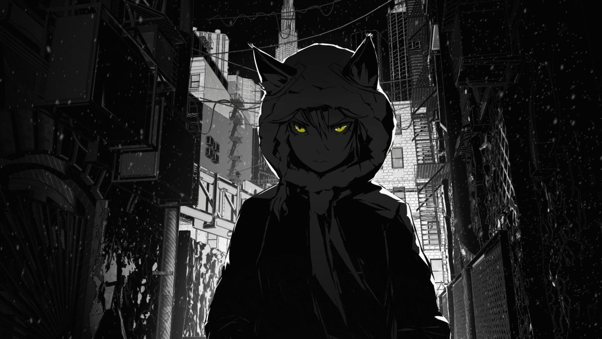 urban Scene, unrecognizable person, men, anime, male, CGI, street, front view, 1080P, night, disguise, portrait, day, selective coloring, illustration, HD Wallpaper