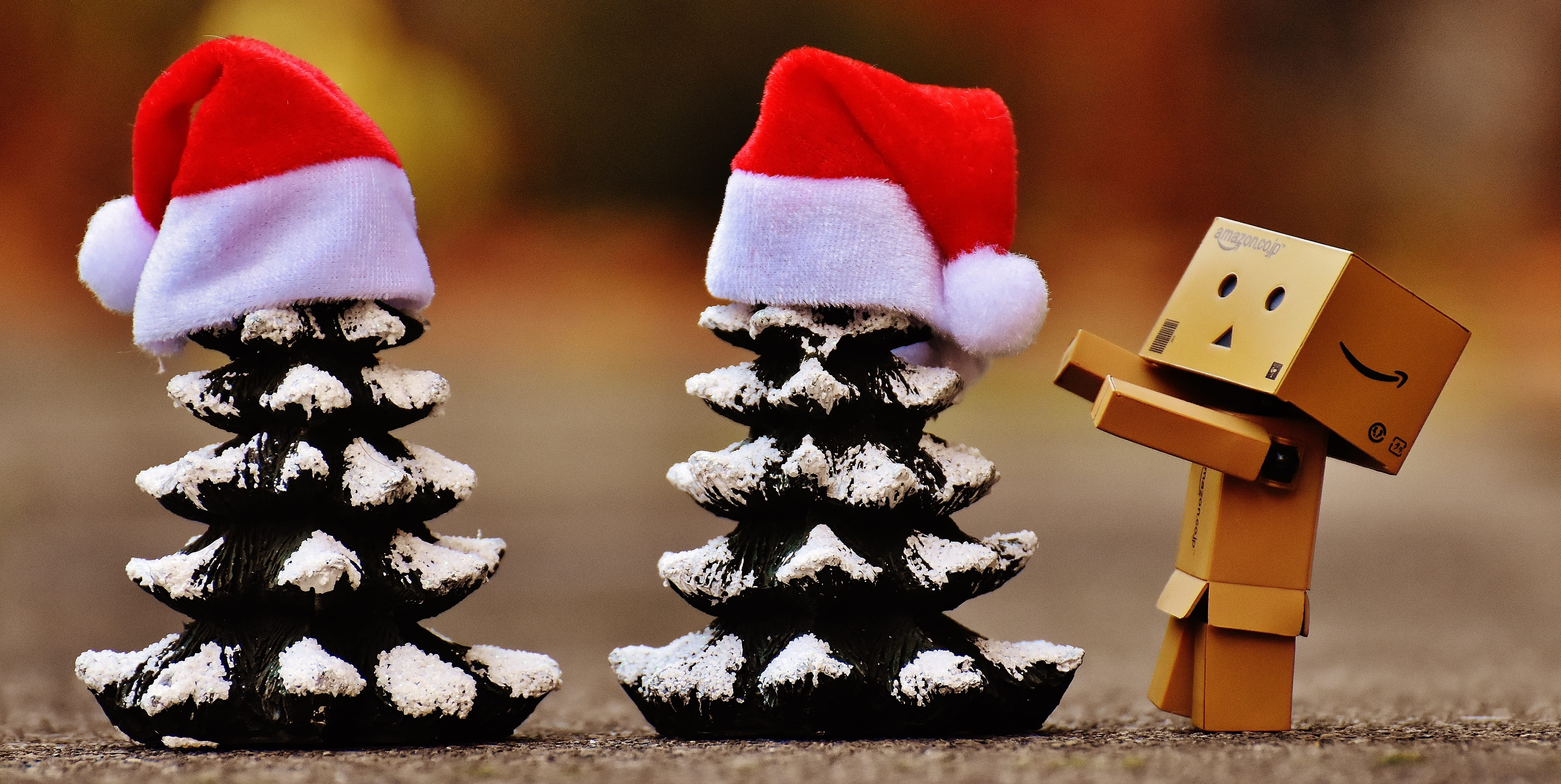 decoration, christmas Decoration, box, small, cute, Firs, banner, representation, red, near, funny, stack, figurine, christmas time, celebration, sweet, HD Wallpaper