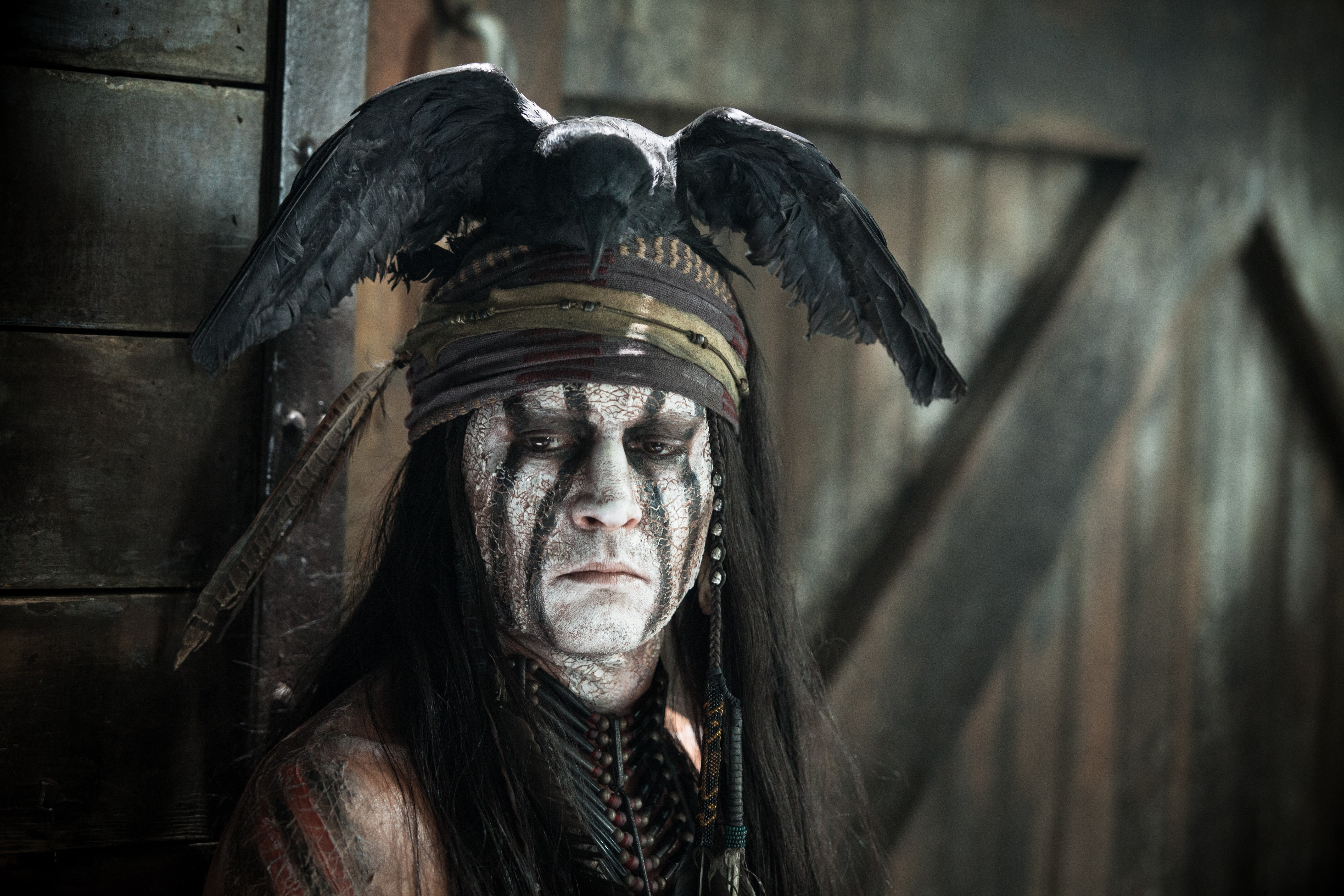 Tonto, The Lone Ranger, man, 5K, actor, Johnny Depp, HD Wallpaper