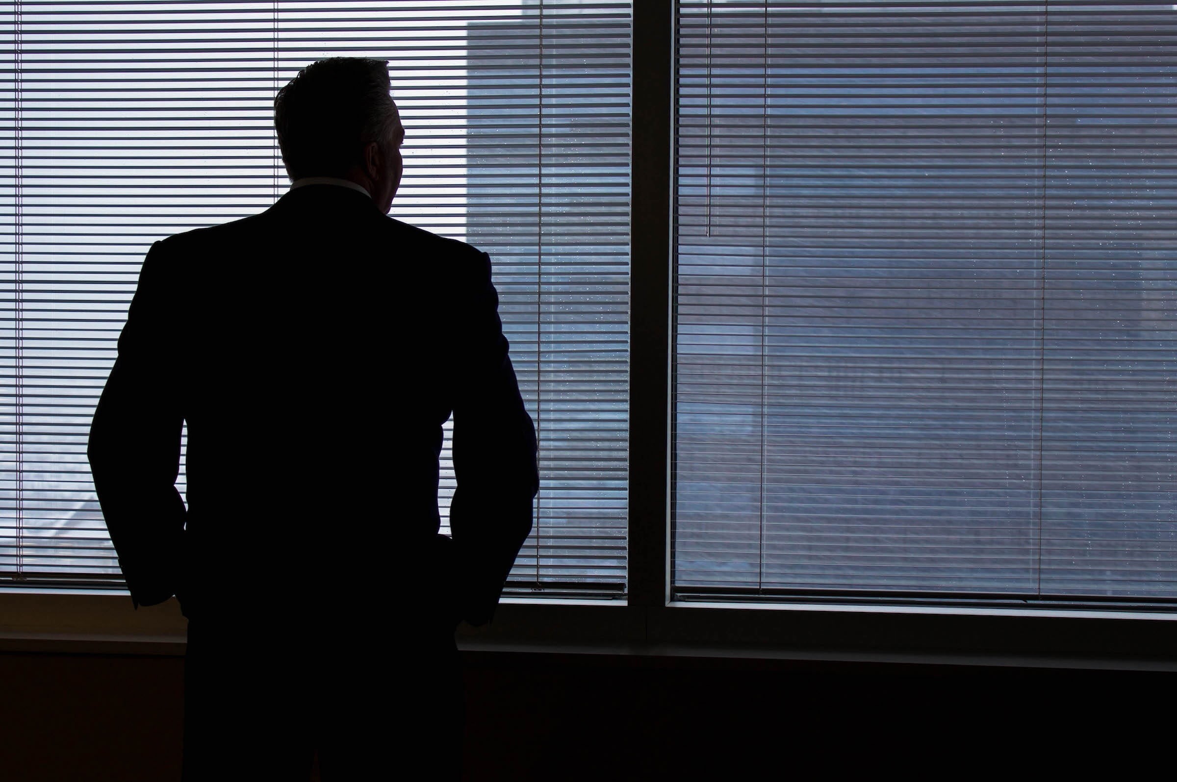 contemplation, executive, building, thinking, businessman, window, waist up, one person, reflection, looking through window, males, front, corporate business, HD Wallpaper