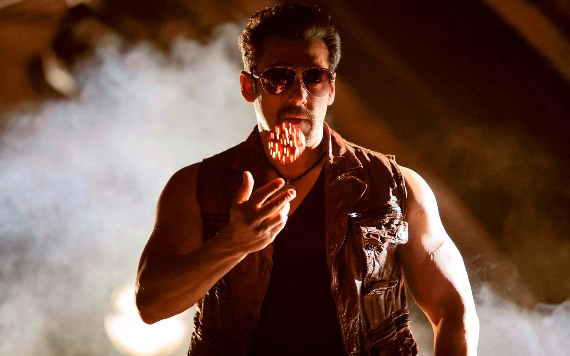 kick, aggression, bollywood, movie, sunglasses, Male Celebrities, glasses, new, 1080P, leisure activity, waist up, portrait, one person, Movies, standing, HD Wallpaper