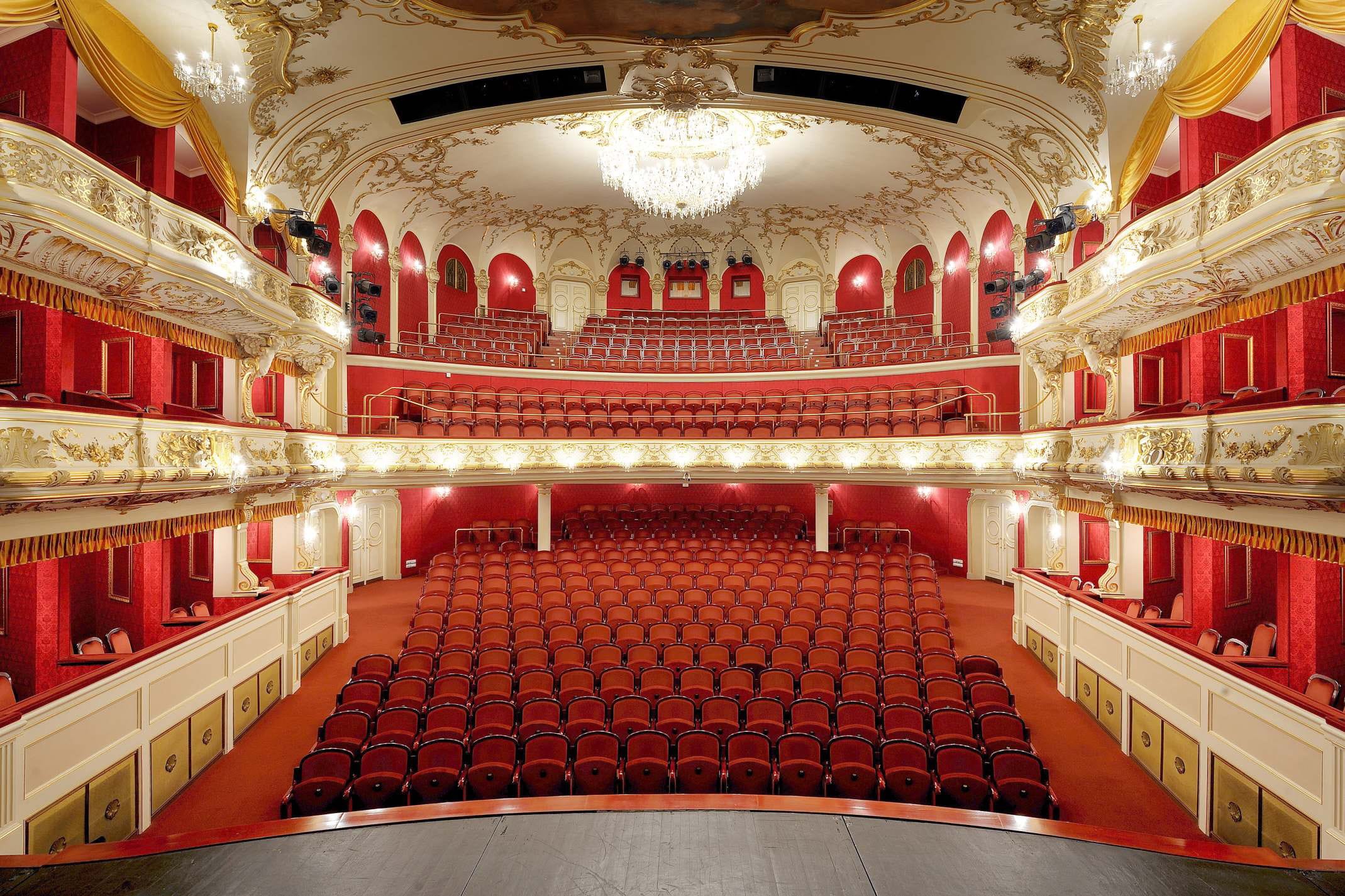 theatrical Performance, Ostrava, czech, in a row, seat, arts And Entertainment, large group of objects, lighting equipment, antonin dvorak, baroque style, HD Wallpaper
