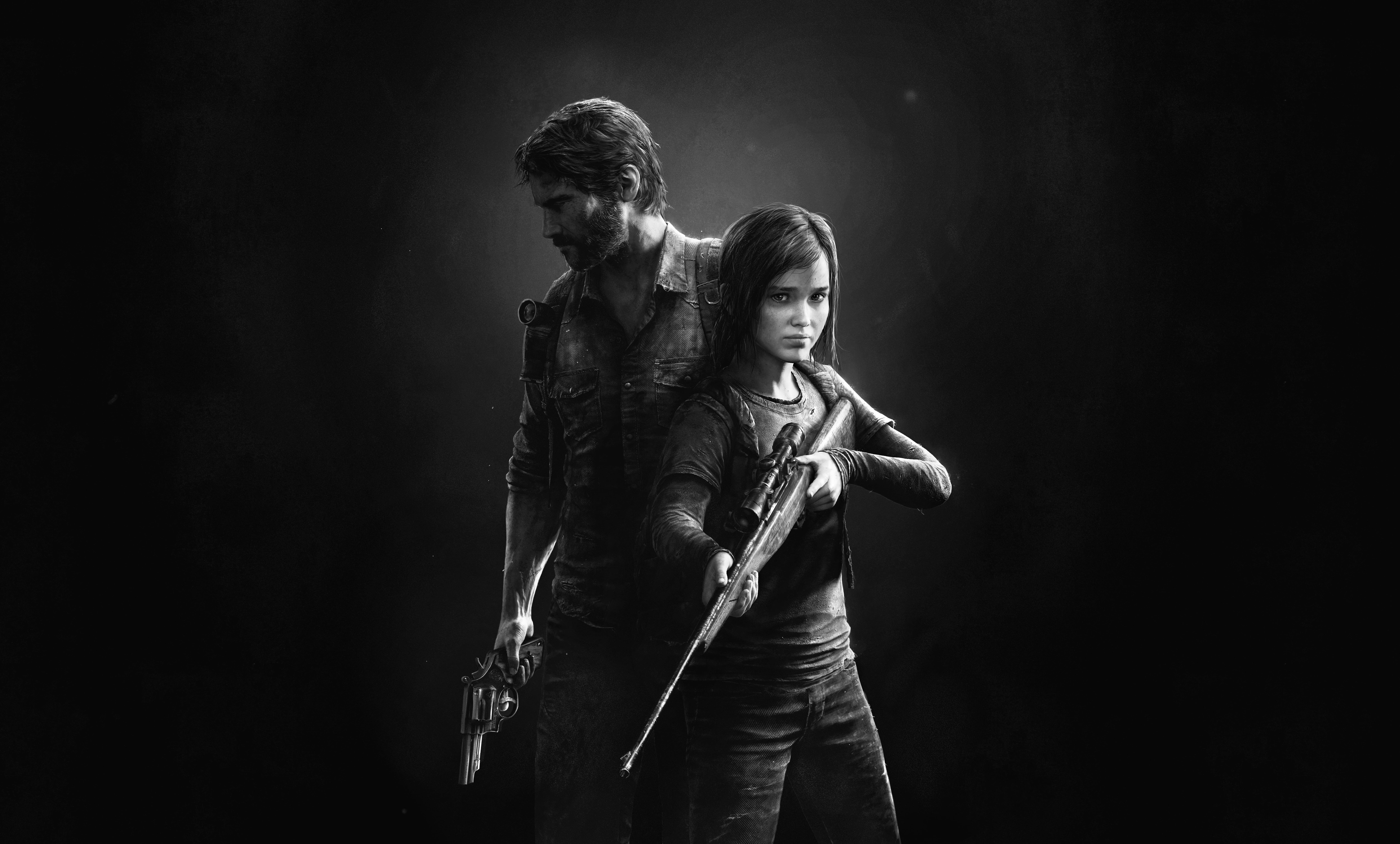 young women, standing, black background, love, bonding, men, poster, Naughty Dog, holding, women, two people, young men, Some of Us, adult, Thevideogamegallery.com, HD Wallpaper