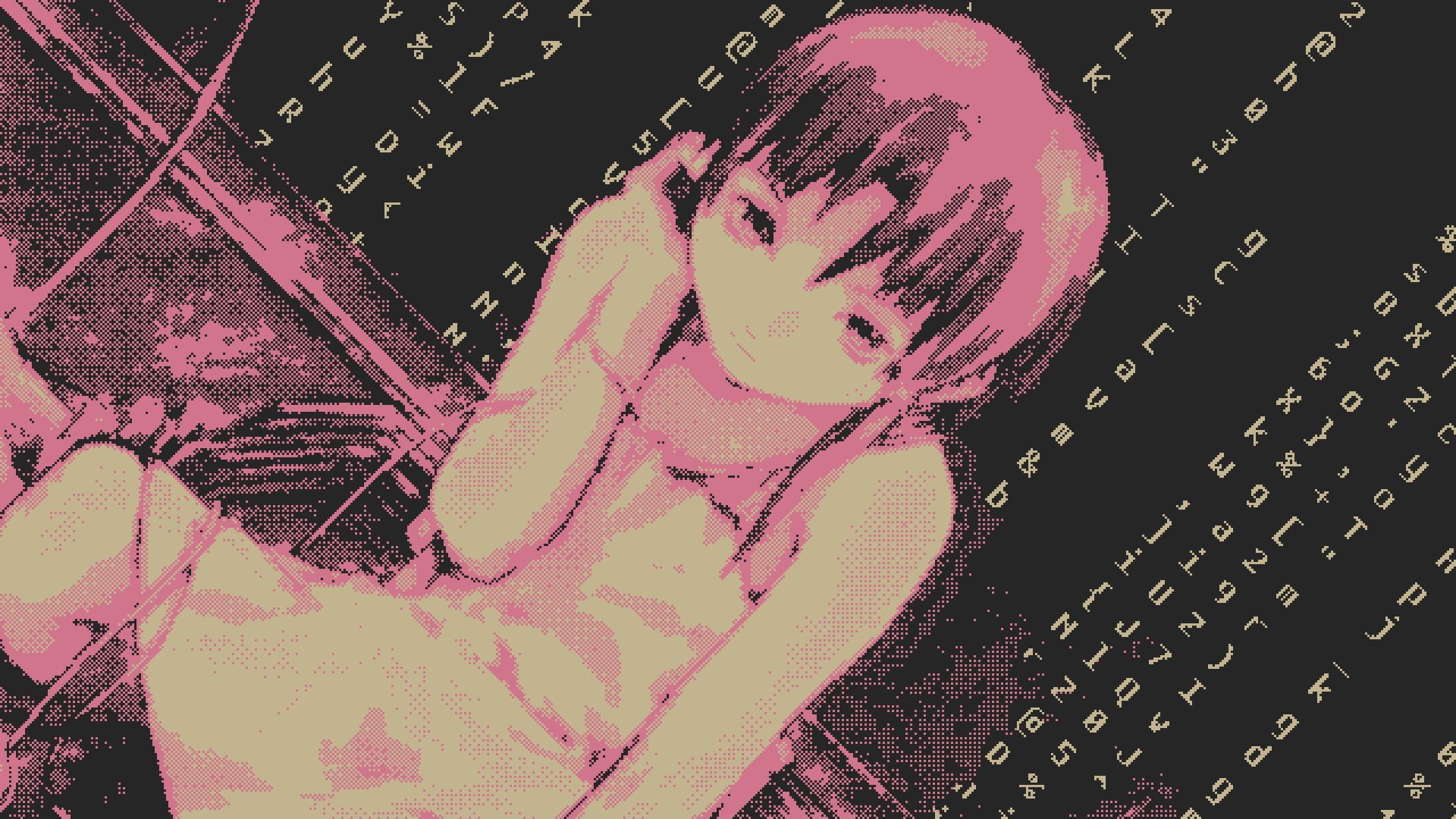 Serial Experiments Lain, close-up, real people, human body part, women, heart shape, love, adult, high angle view, pattern, lifestyles, nature, 1080P, HD Wallpaper