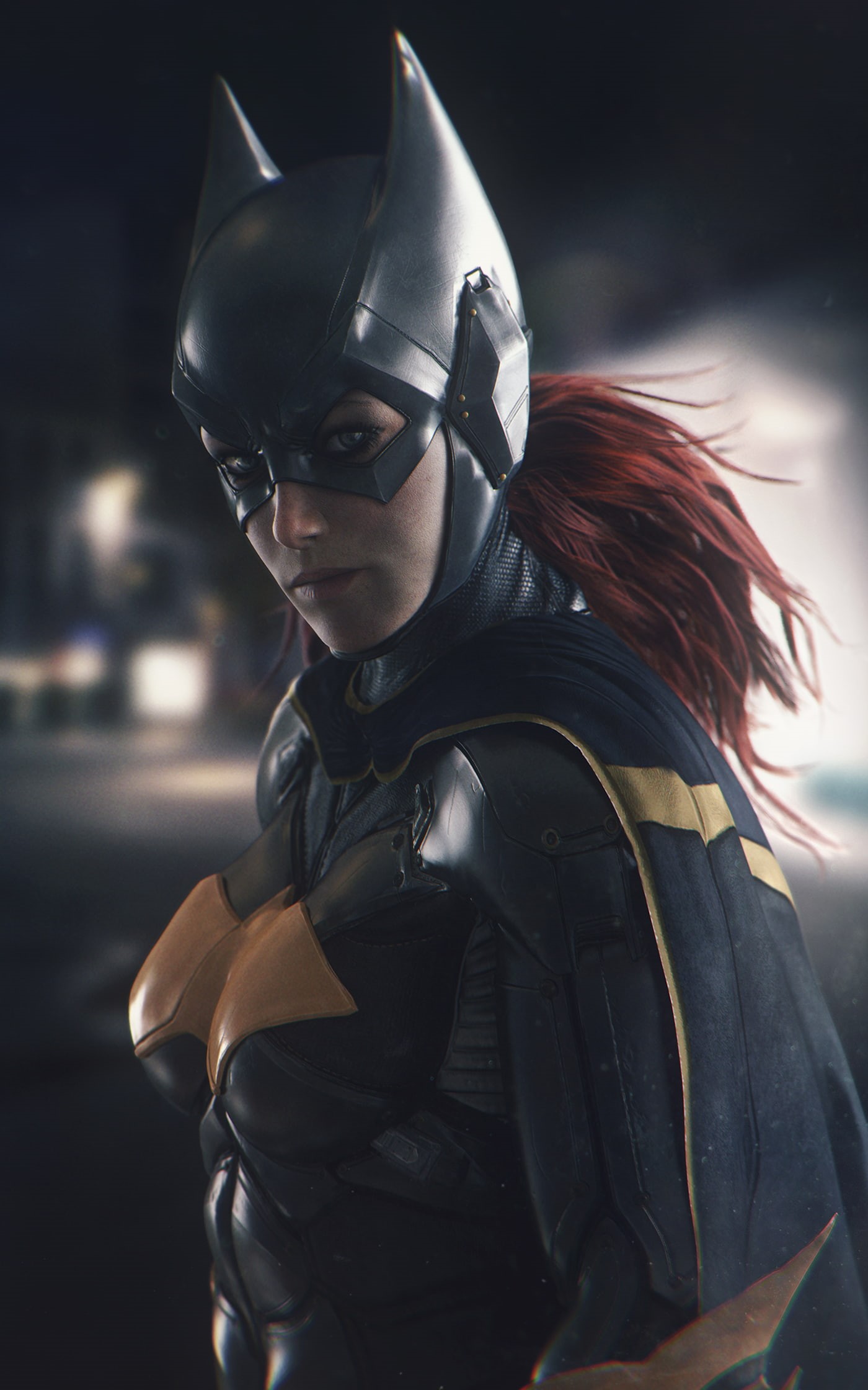 attitude, protection, waist up, young adult, Batman, 1080P, one person, competition, security, safety, aggression, crash helmet, night, serious, looking at camera, Phone HD Wallpaper